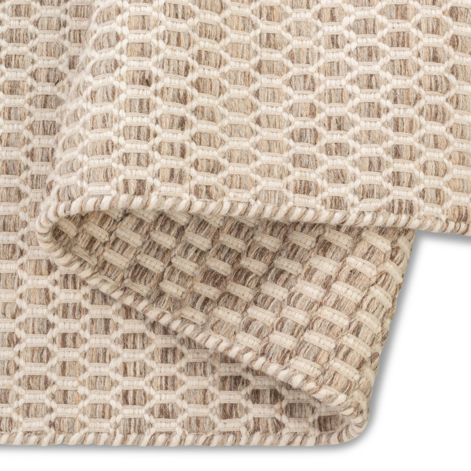 Alaska Reversible Modern Rug - 5' x 8' - Beige/Brown - Image 2