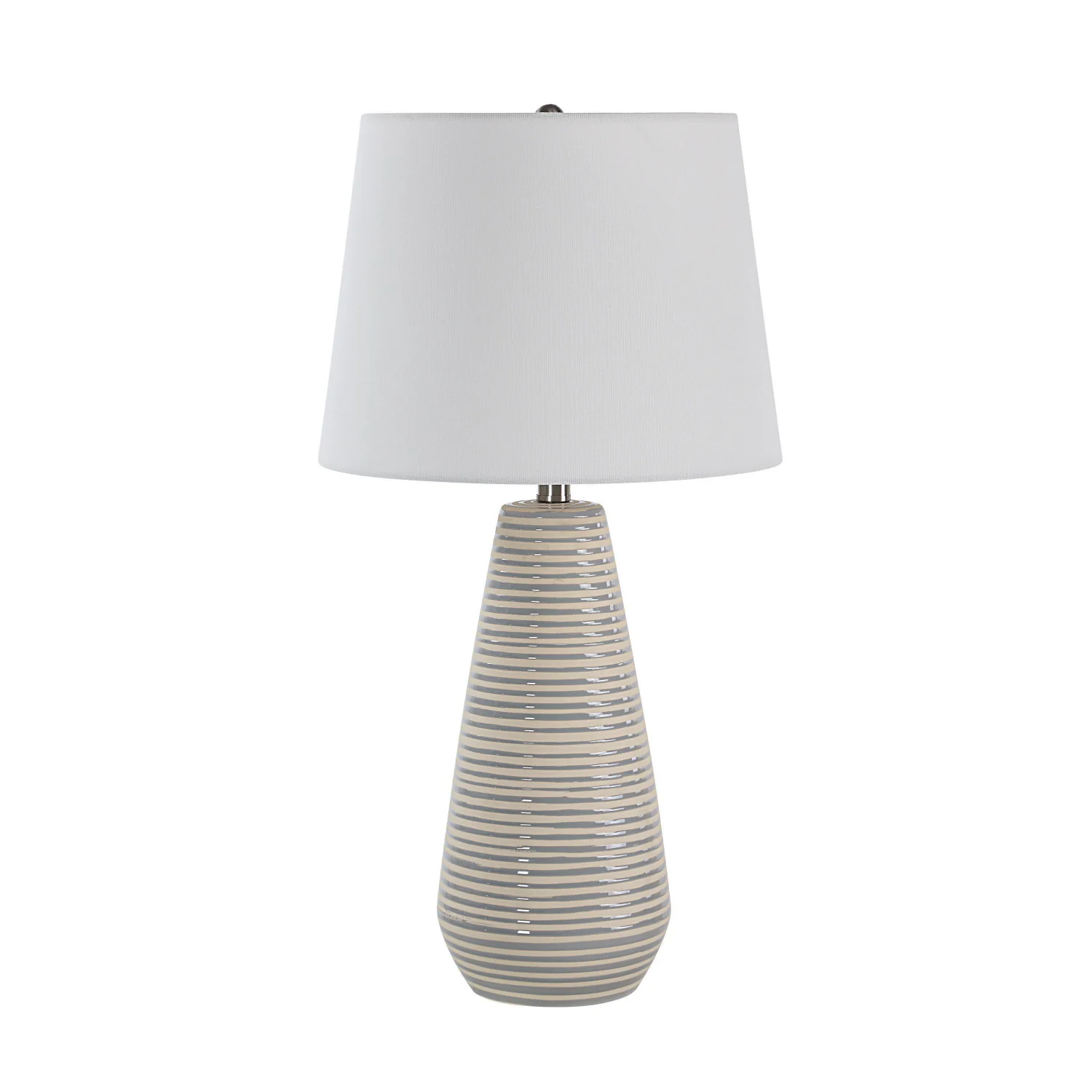 Alix Table Lamp - Glazed Gray/Ivory
