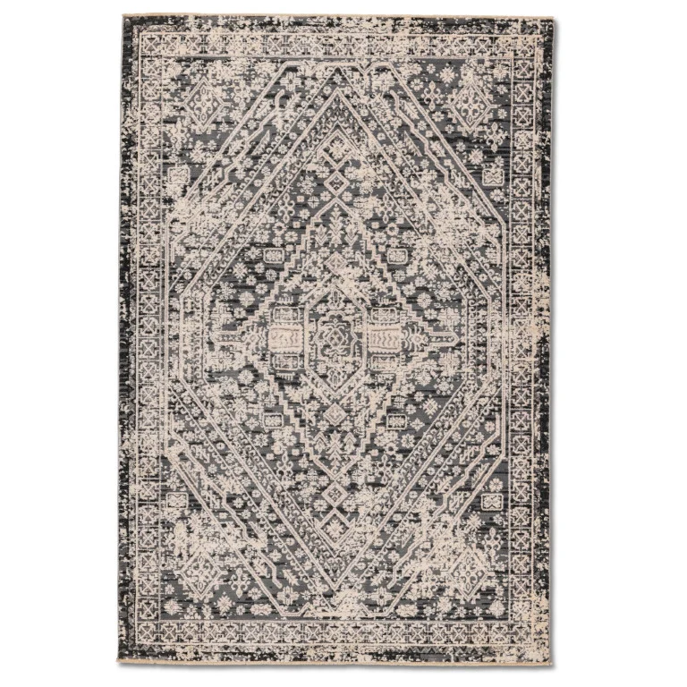 Alpena Traditional Rug - 5' x 8' - Black/Grey