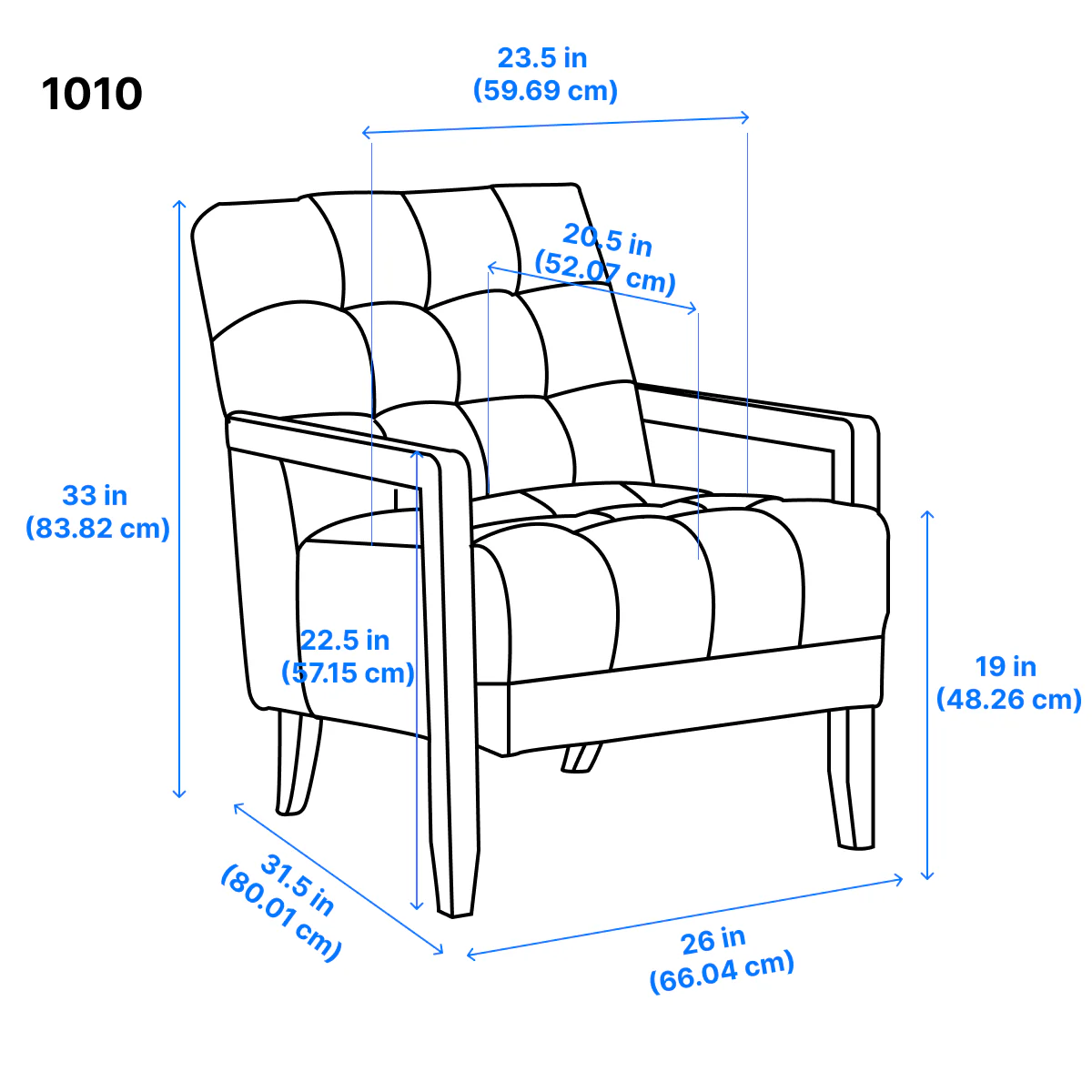 Archam Accent Chair - Dark Grey - Image 9