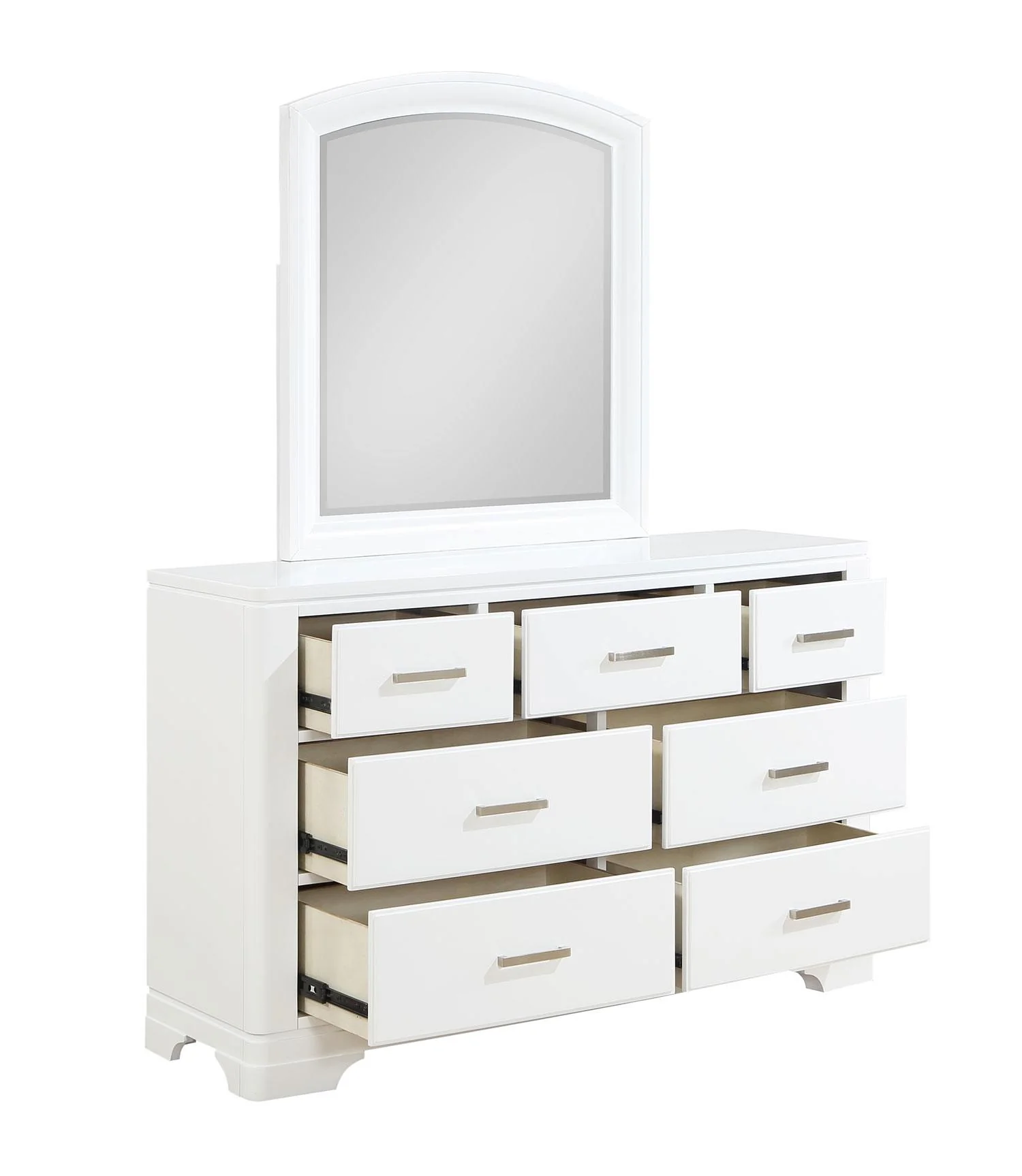 Arista 6-Piece Full Storage Bedroom Package - White - Image 4