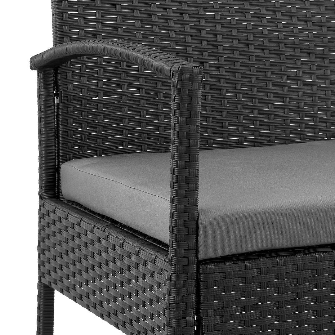 Austwell 3-Piece Outdoor Conversation Set - Black/Grey - Image 9