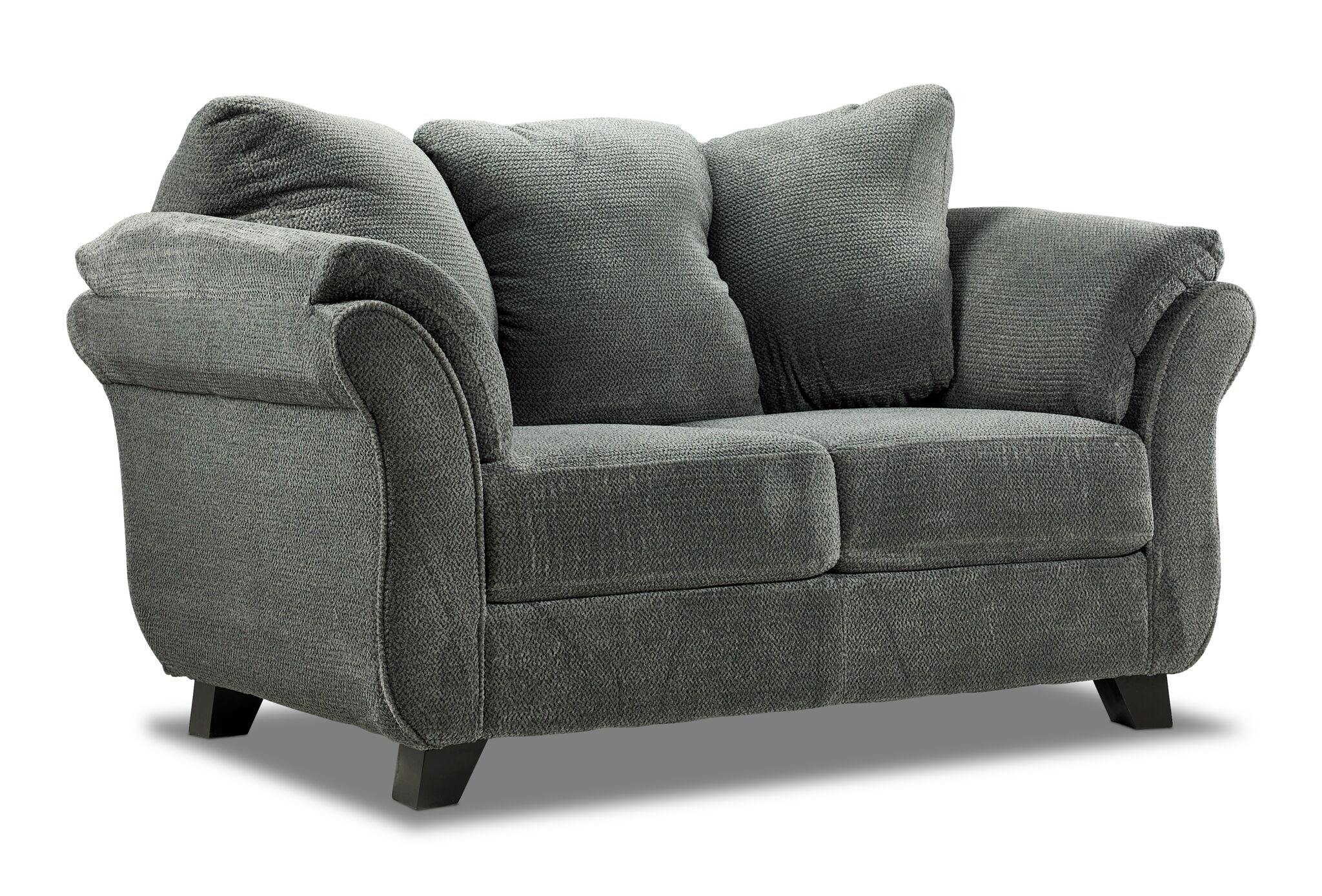 Avery Sofa and Loveseat Set - Charcoal - Image 3