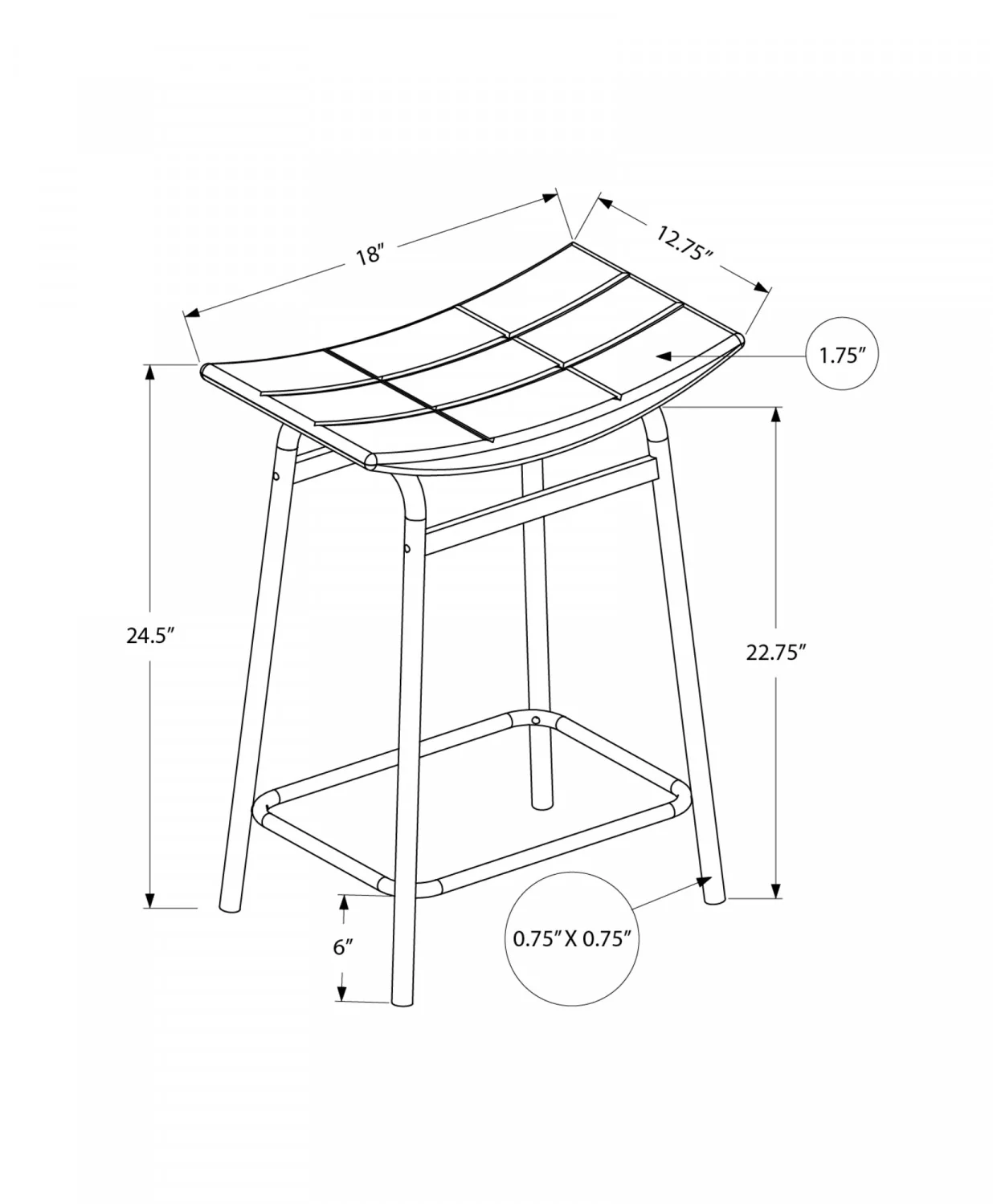 Baffin Counter Stool Set Of Two - Black - Image 3