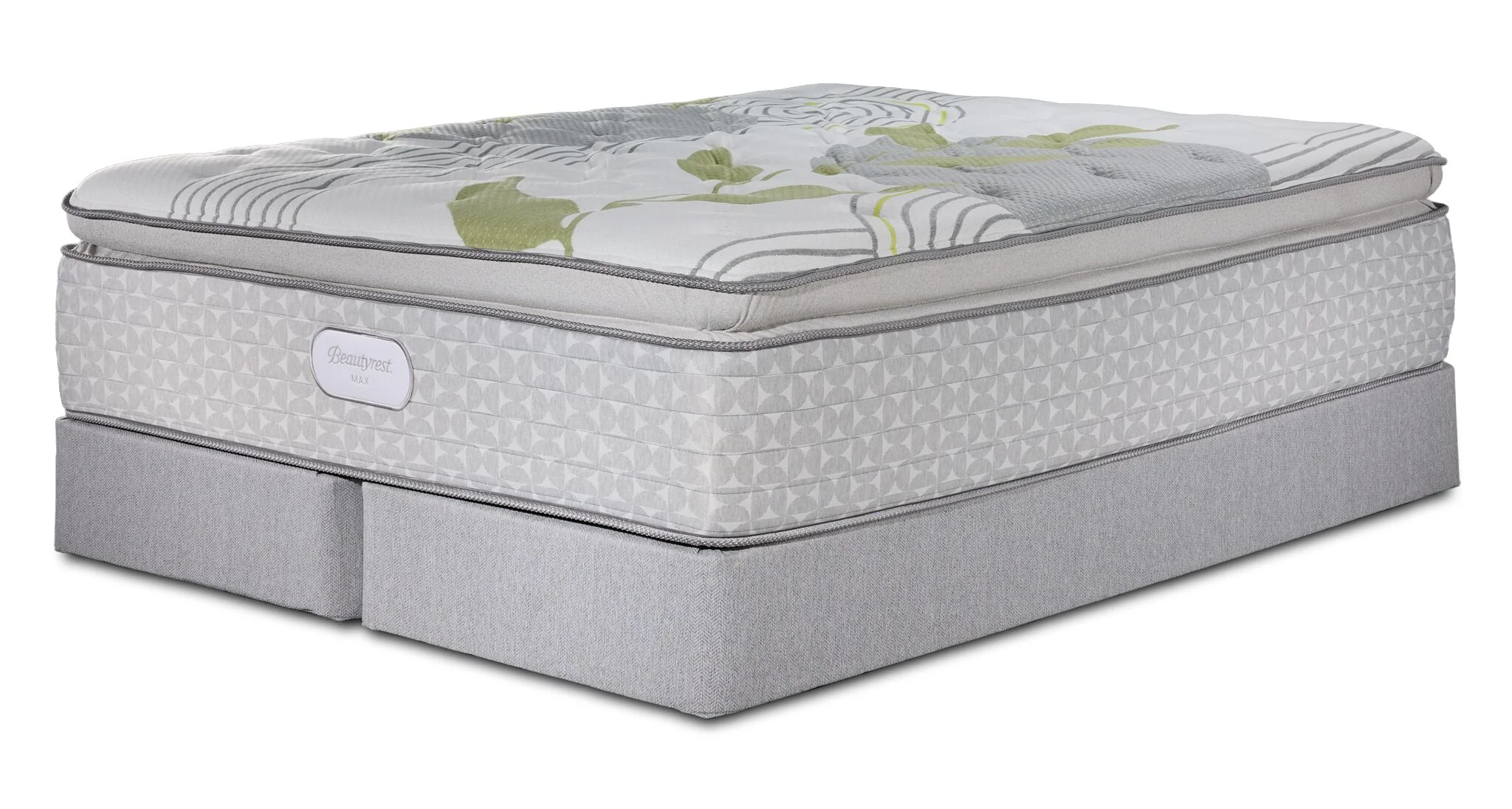 Beautyrest Max+ Essence Euro Top Luxury Firm Queen Mattress and Split Boxspring Set