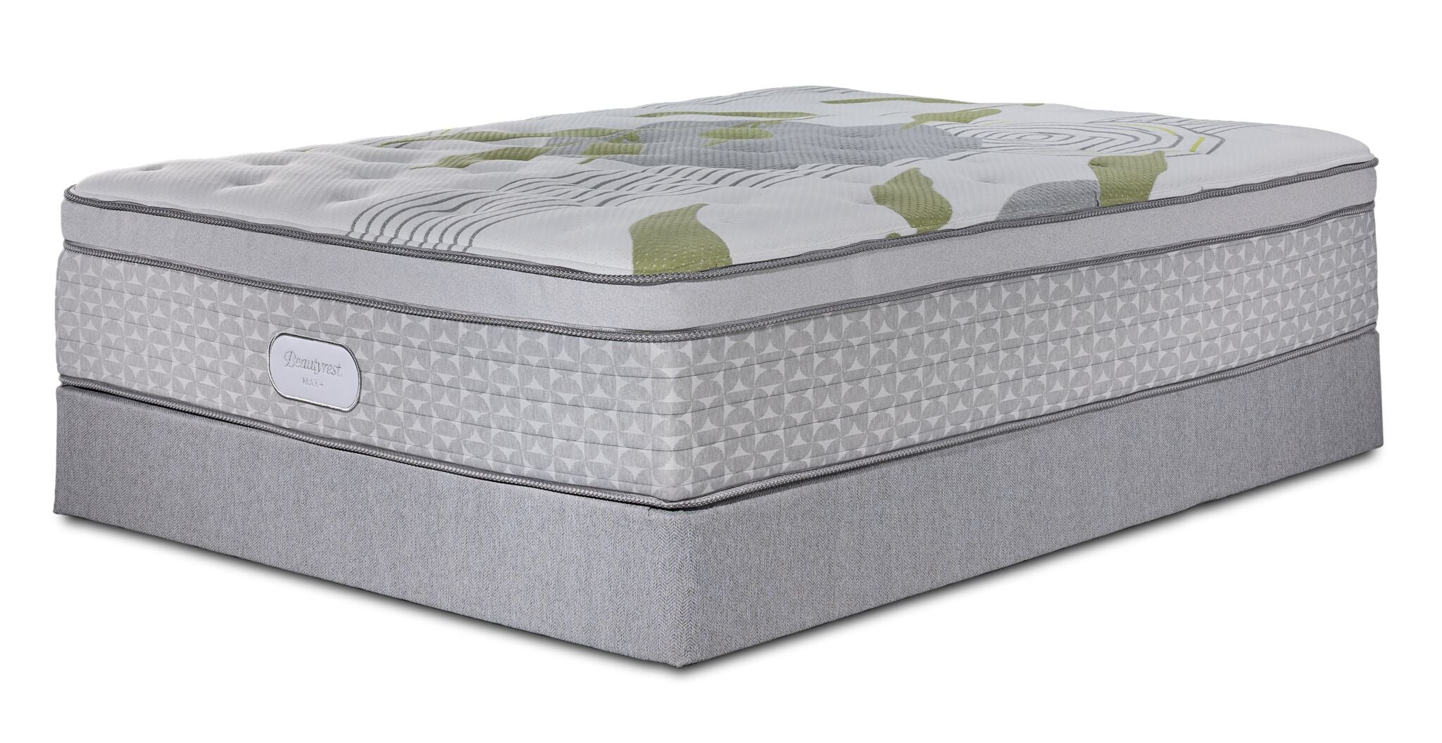 Beautyrest Max+ Lumen Euro Top Luxury Firm Full Mattress and Boxspring Set