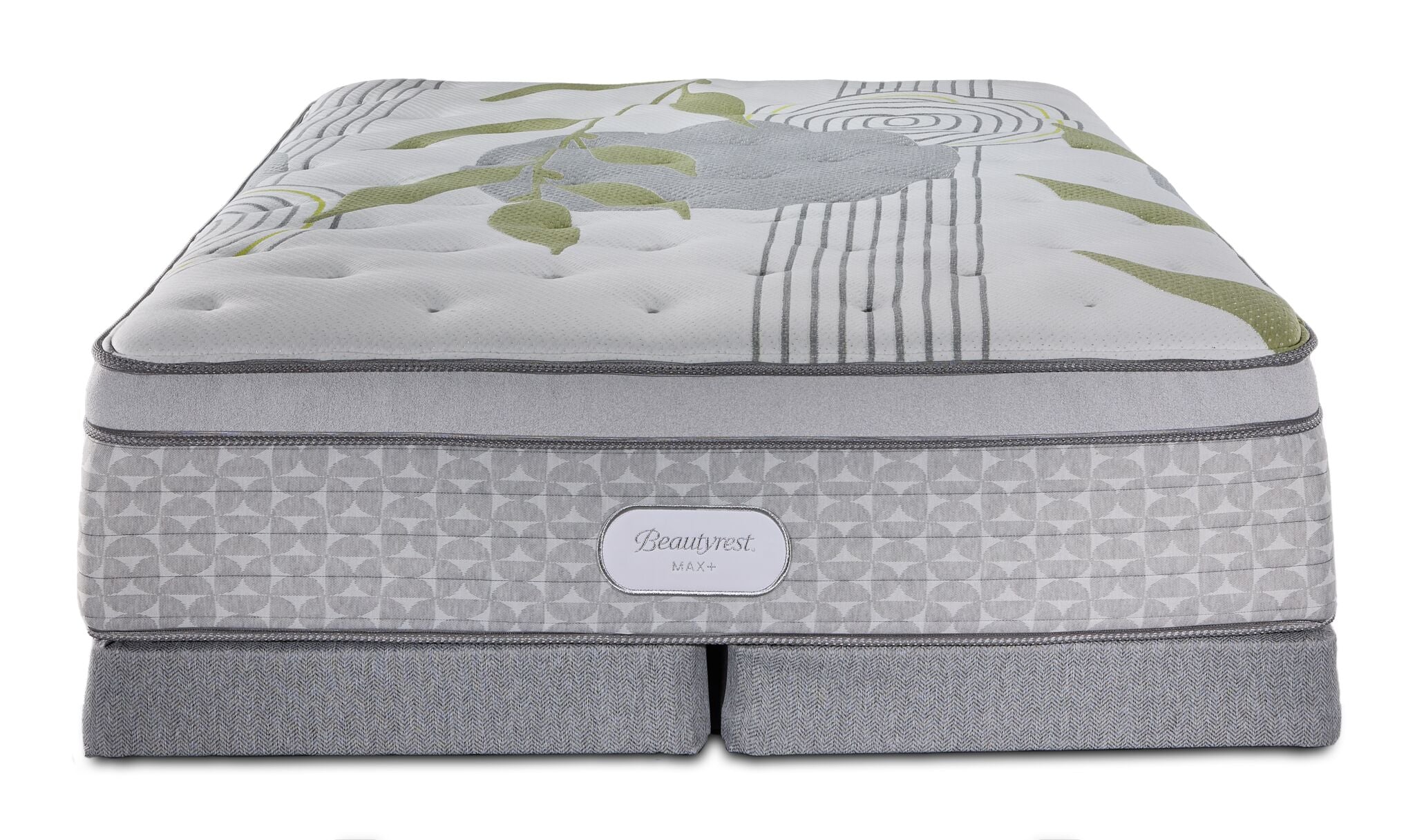 Beautyrest Max+ Lumen Euro Top Luxury Firm King Mattress and Low Profile Split Boxspring Set - Image 2