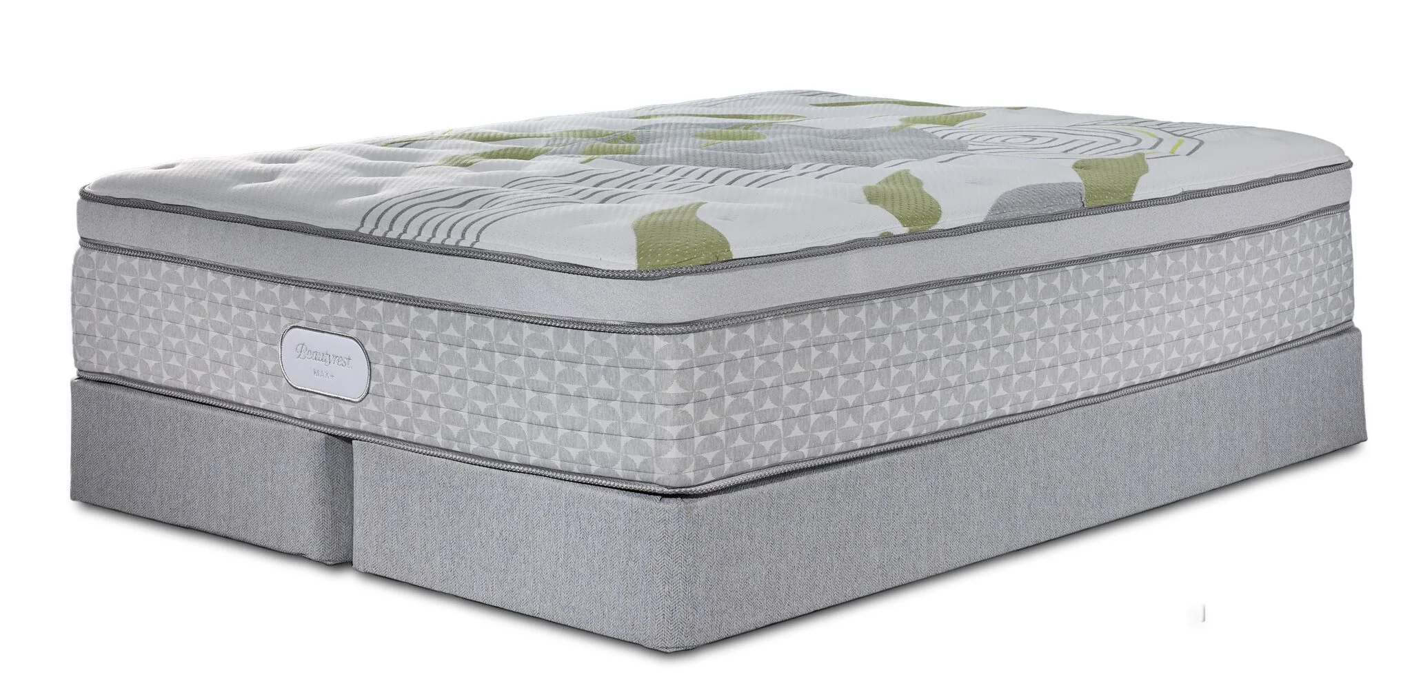 Beautyrest Max+ Lumen Euro Top Luxury Firm King Mattress and Split Boxspring Set