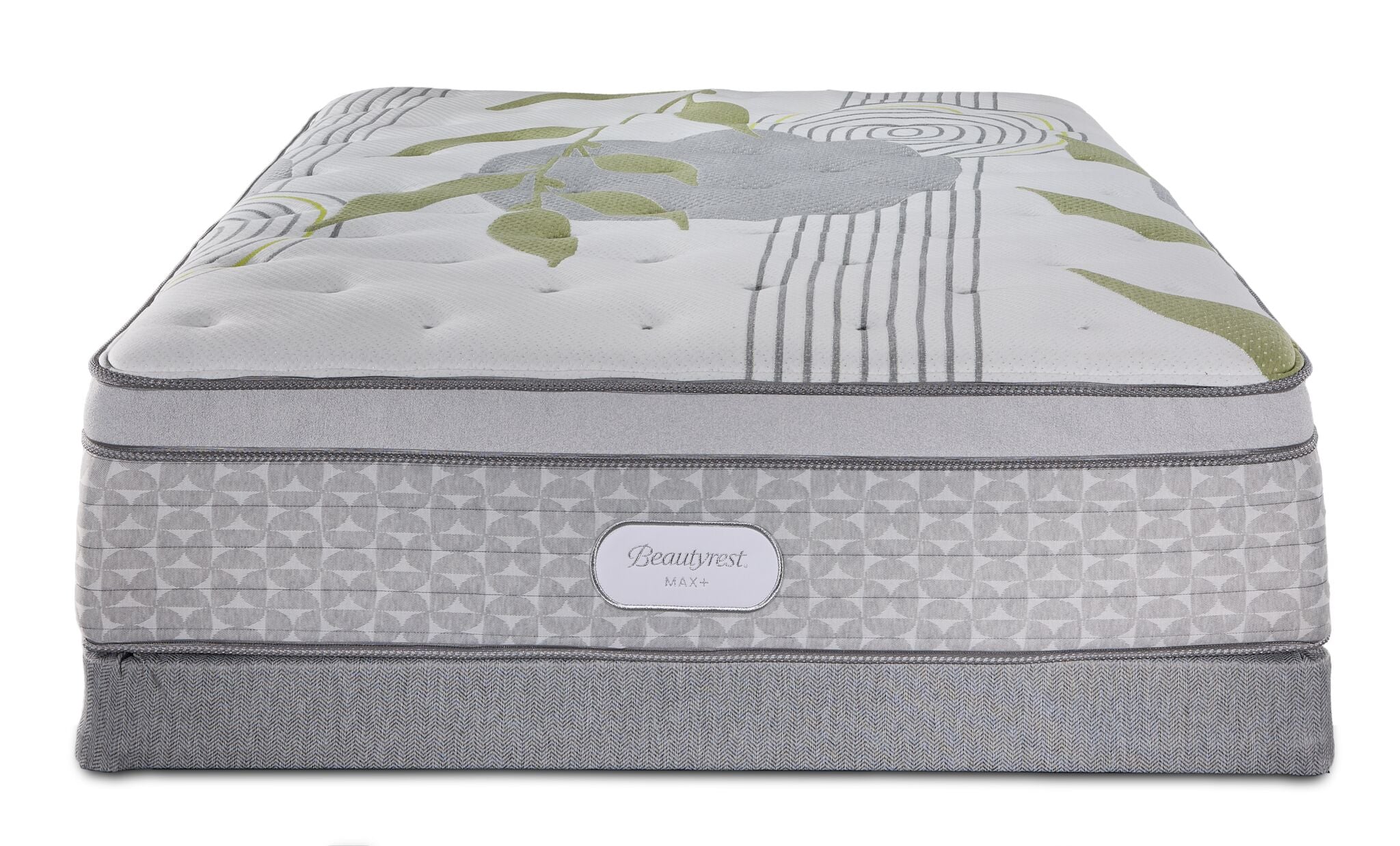 Beautyrest Max+ Lumen Euro Top Luxury Firm Queen Mattress and Low Profile Boxspring Set - Image 2