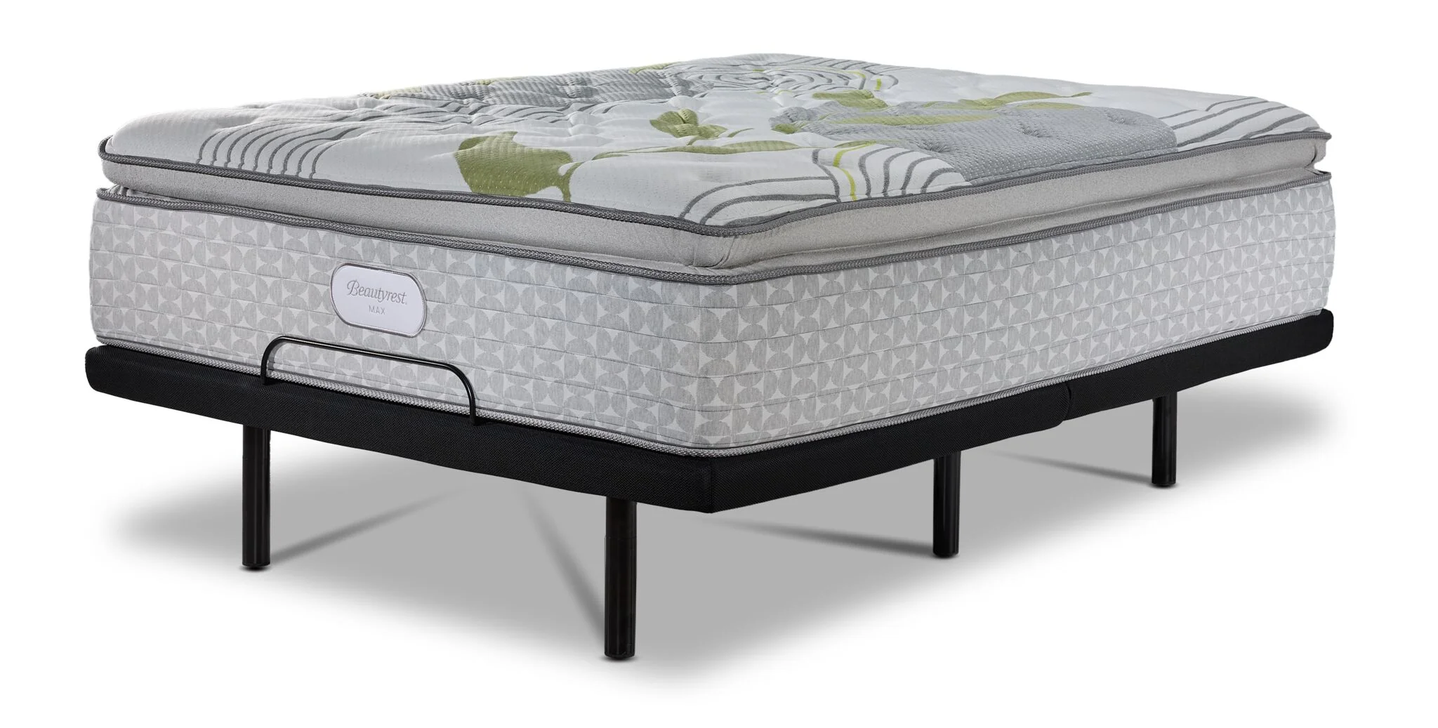 Beautyrest Max+ Valley Pillow Top Plush King Mattress and L2 Motion Pro Adjustable Base - Image 2