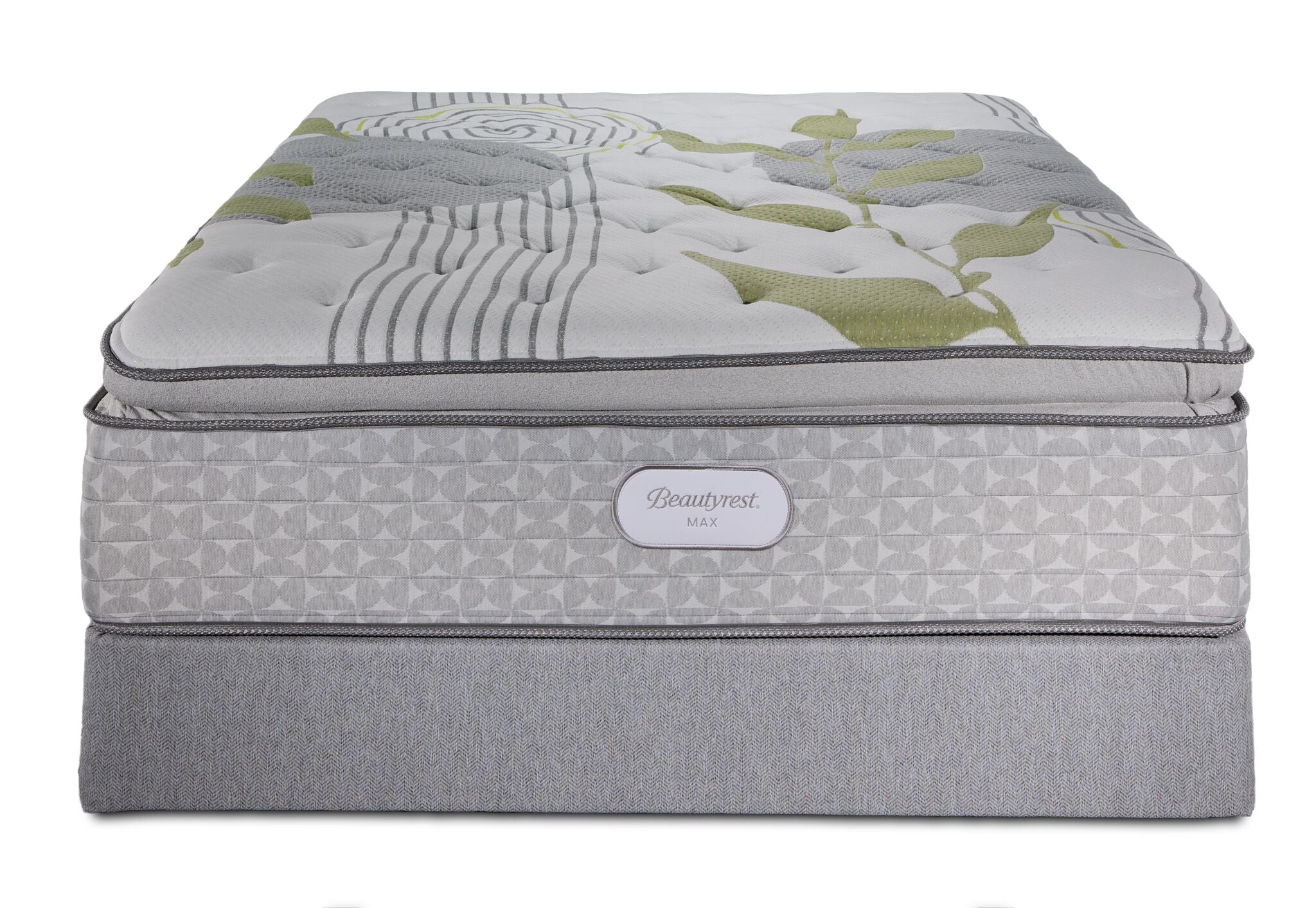 Beautyrest Max+ Valley Pillow Top Plush Queen Mattress and Boxspring Set - Image 2