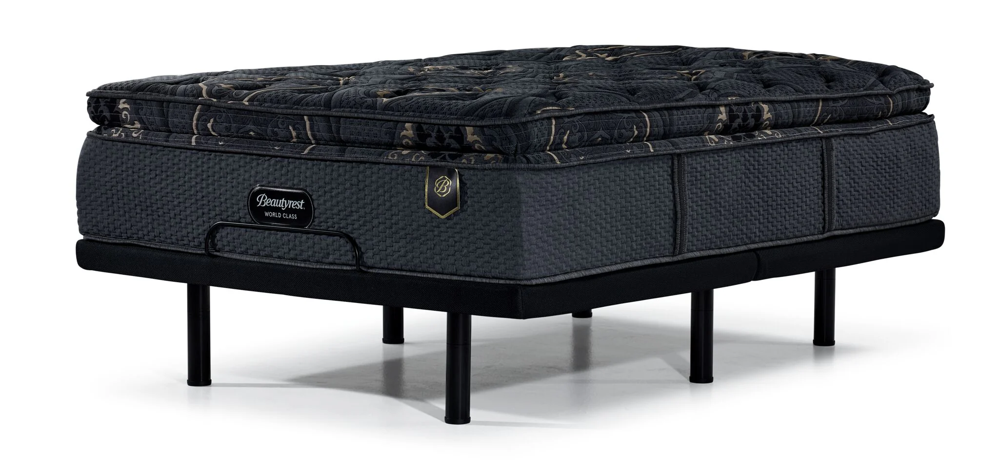 Beautyrest World Class Viscount Plush Queen Mattress and L2 Motion Pro Adjustable Base - Image 2