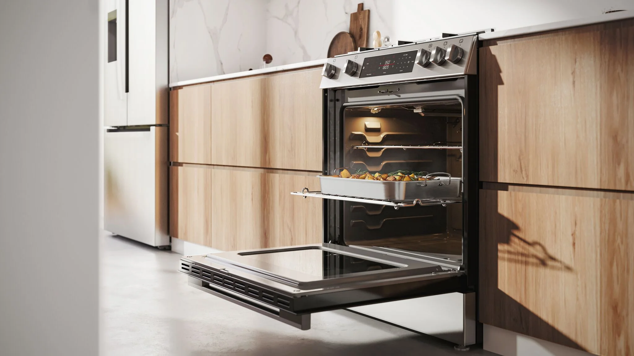 Bosch Stainless Steel 100 Series Slide-In Gas Range (5.8 Cu. Ft) - HGF1050MUC - Image 6