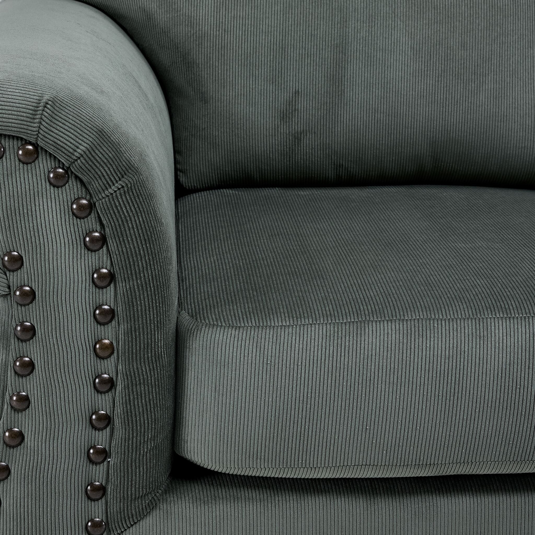 Brooklyn Loveseat - Green - Image 5