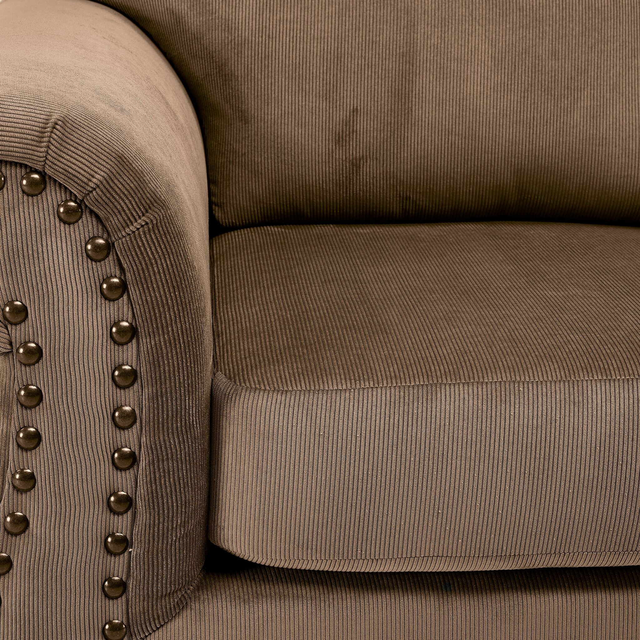 Brooklyn Loveseat - Taupe - Image 3