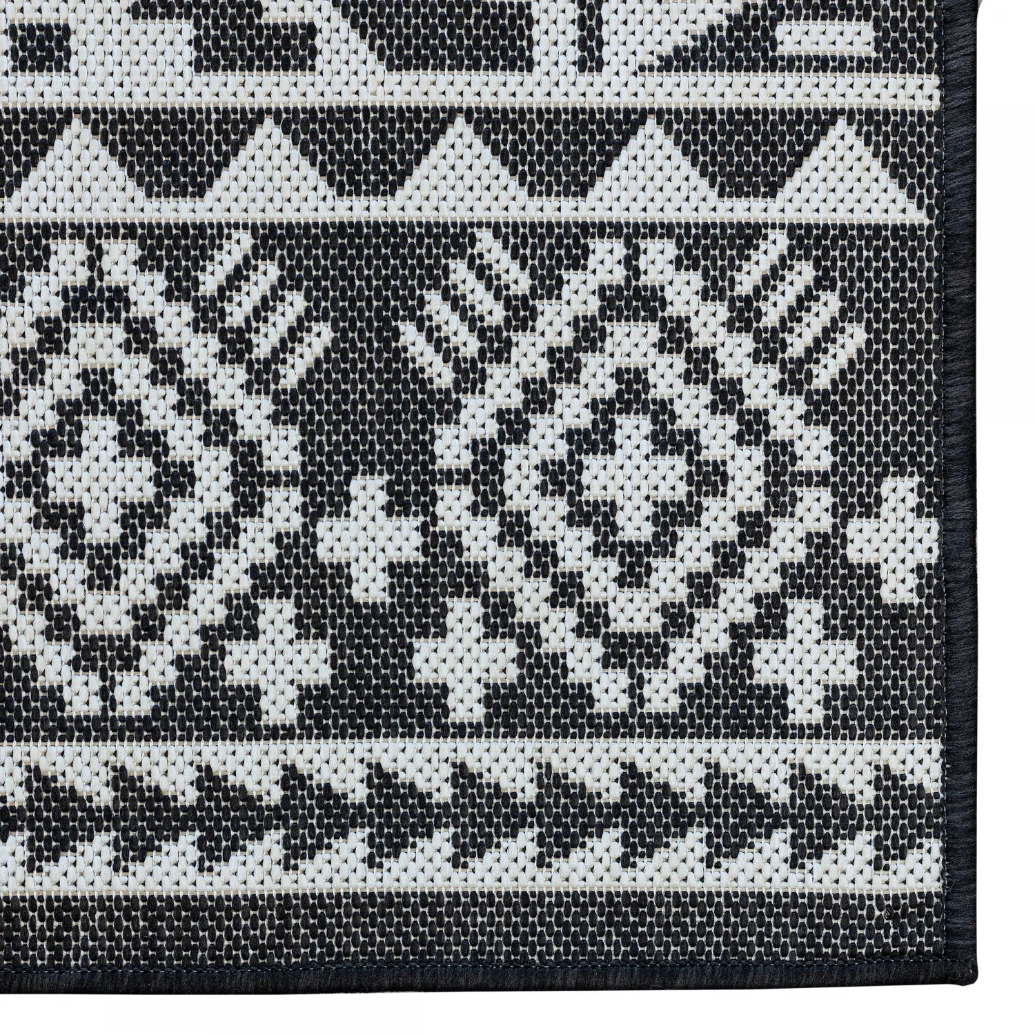 Cabana Tribal Indoor/Outdoor Rug - 3' x 5' - Black - Image 3