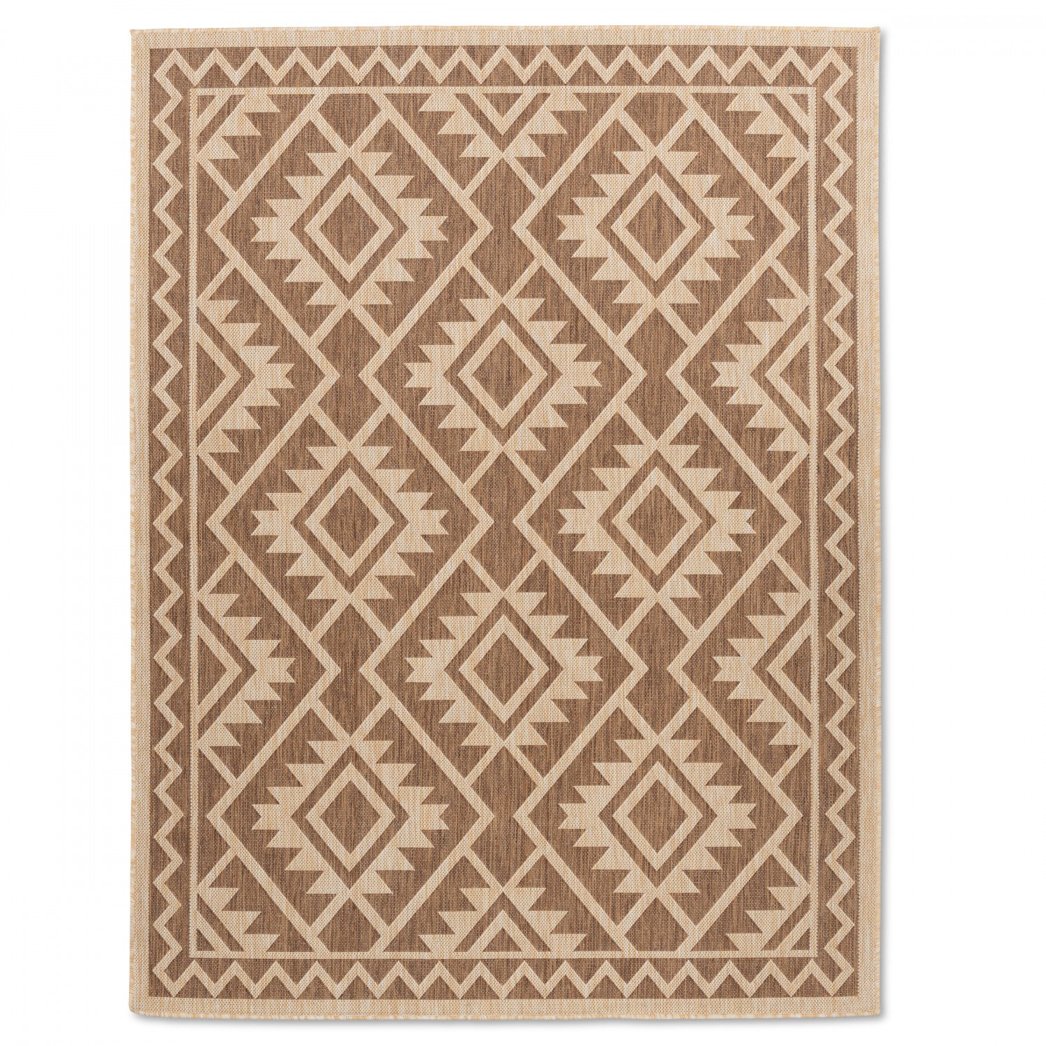 Cabana Tribal Indoor/Outdoor Rug - 3' x 5' - Brown