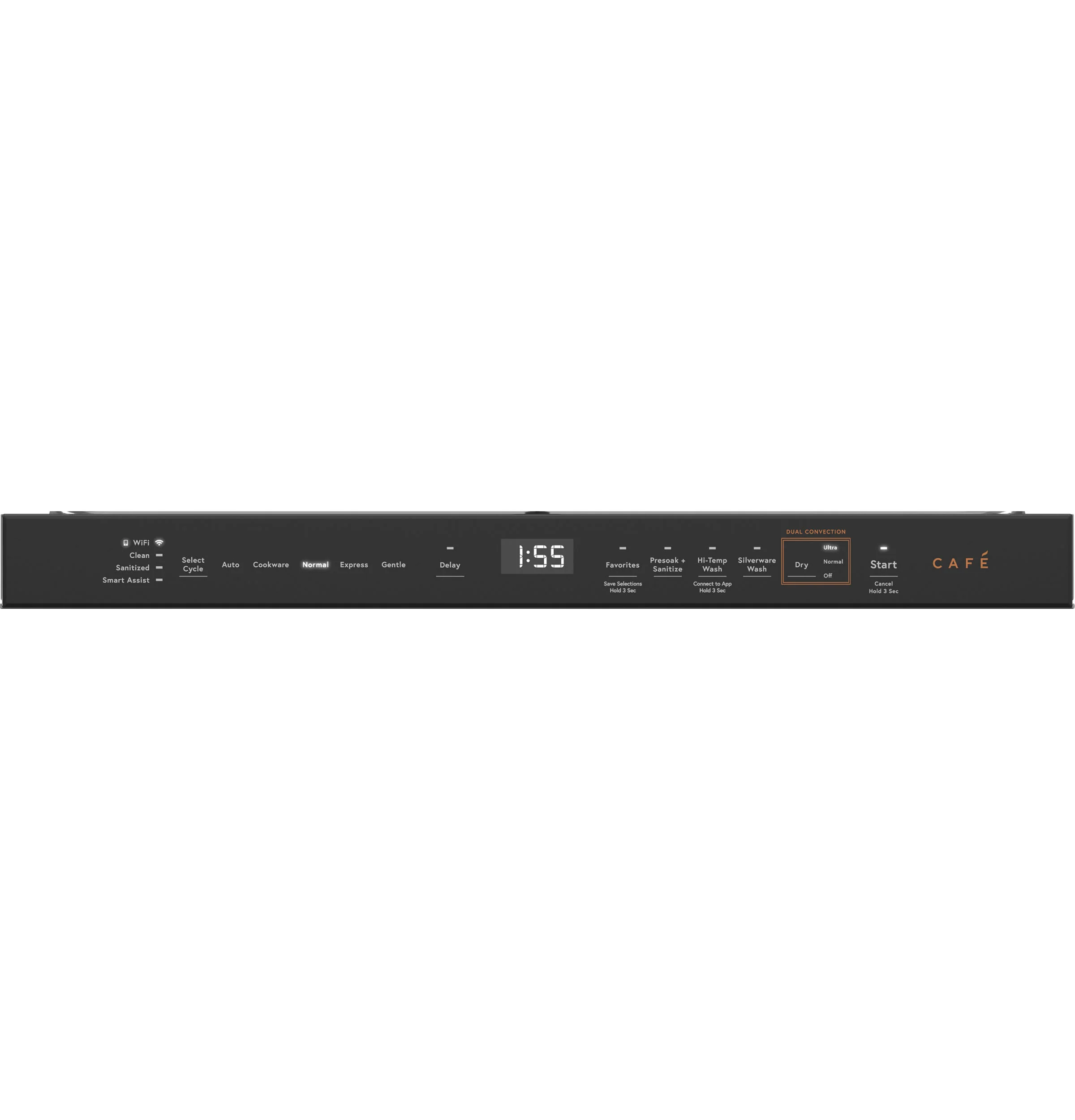 Café Matte Black Dishwasher with Sanitize and UltraWash (39 dBA) - CDT888P3VD1 - Image 3