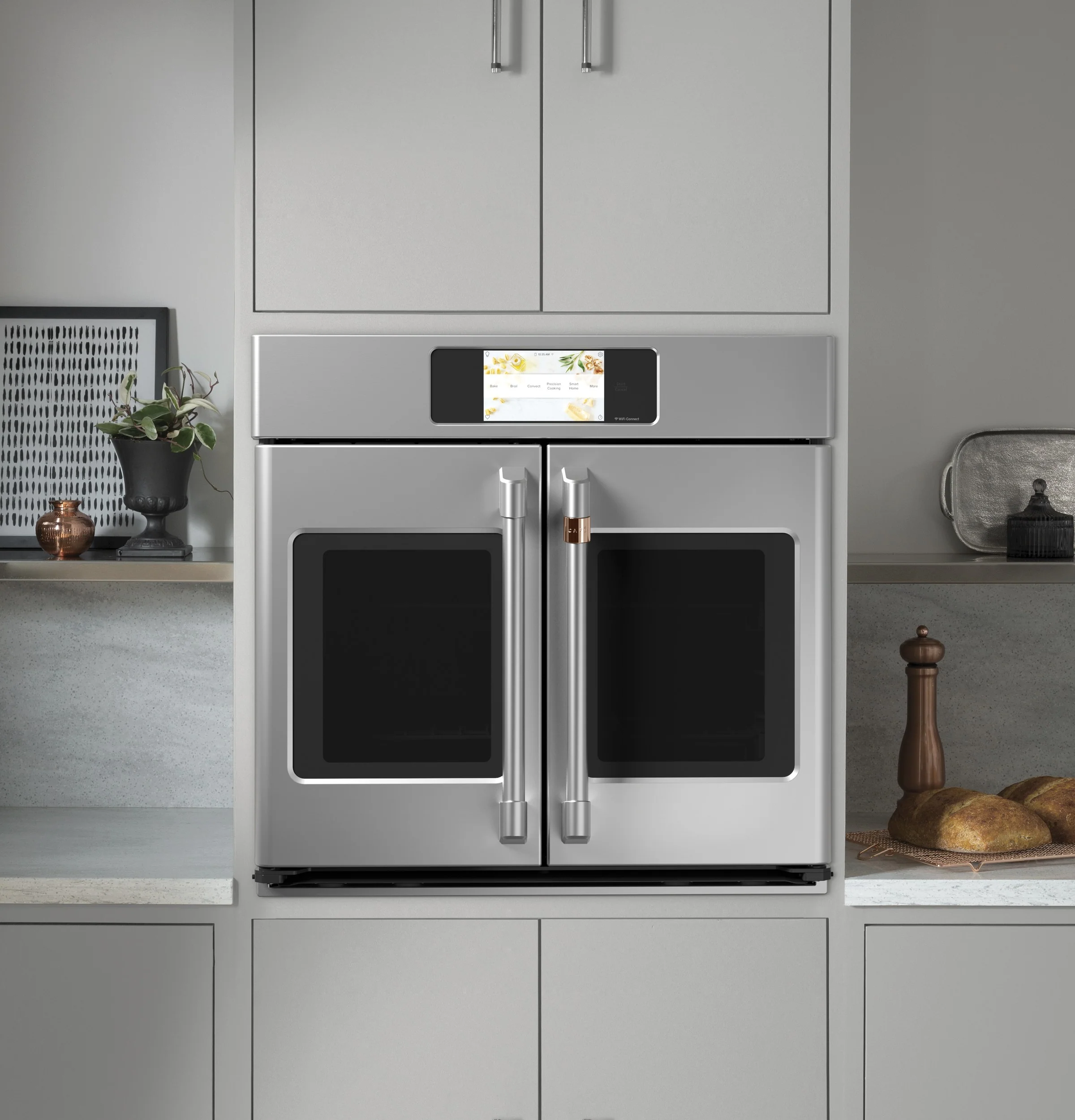 Café Stainless Steel 30" Built-In French-Door Single Convection Wall Oven (5.0 Cu.Ft) - CTS90FP2NS1 - Image 4