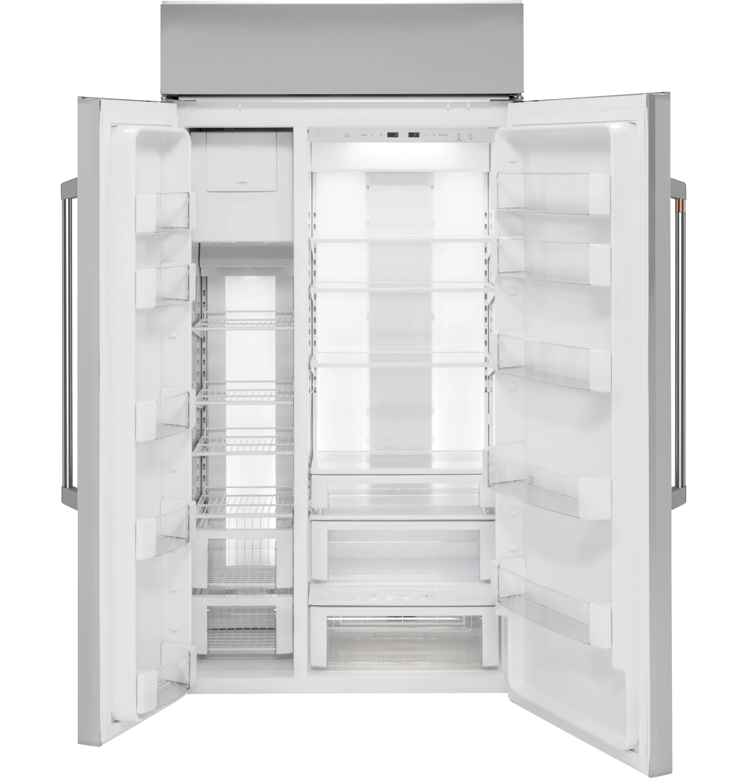 Café 42 " 25.1 Cu. Ft. Stainless Steel Built-In Side-by-Side Refrigerator (25.1 Cu. Ft.) - CSB42WP2NS1 - Image 2