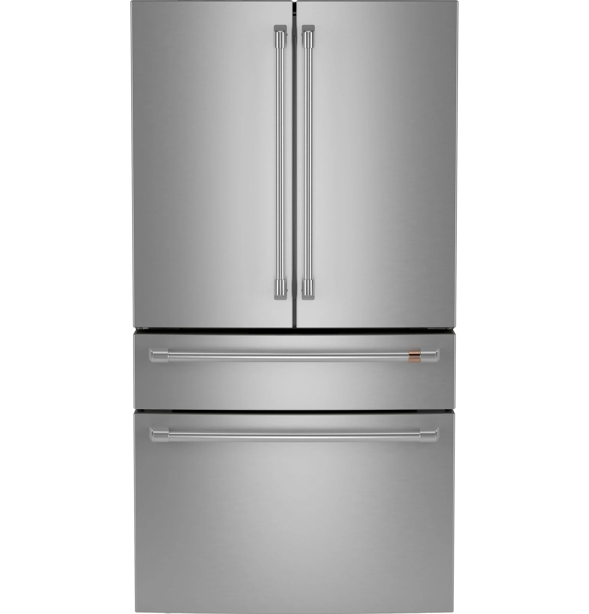 Café Stainless Steel Kitchen Package with French Door Refrigerator, Electric Range & Built-In Dishwasher - Image 2