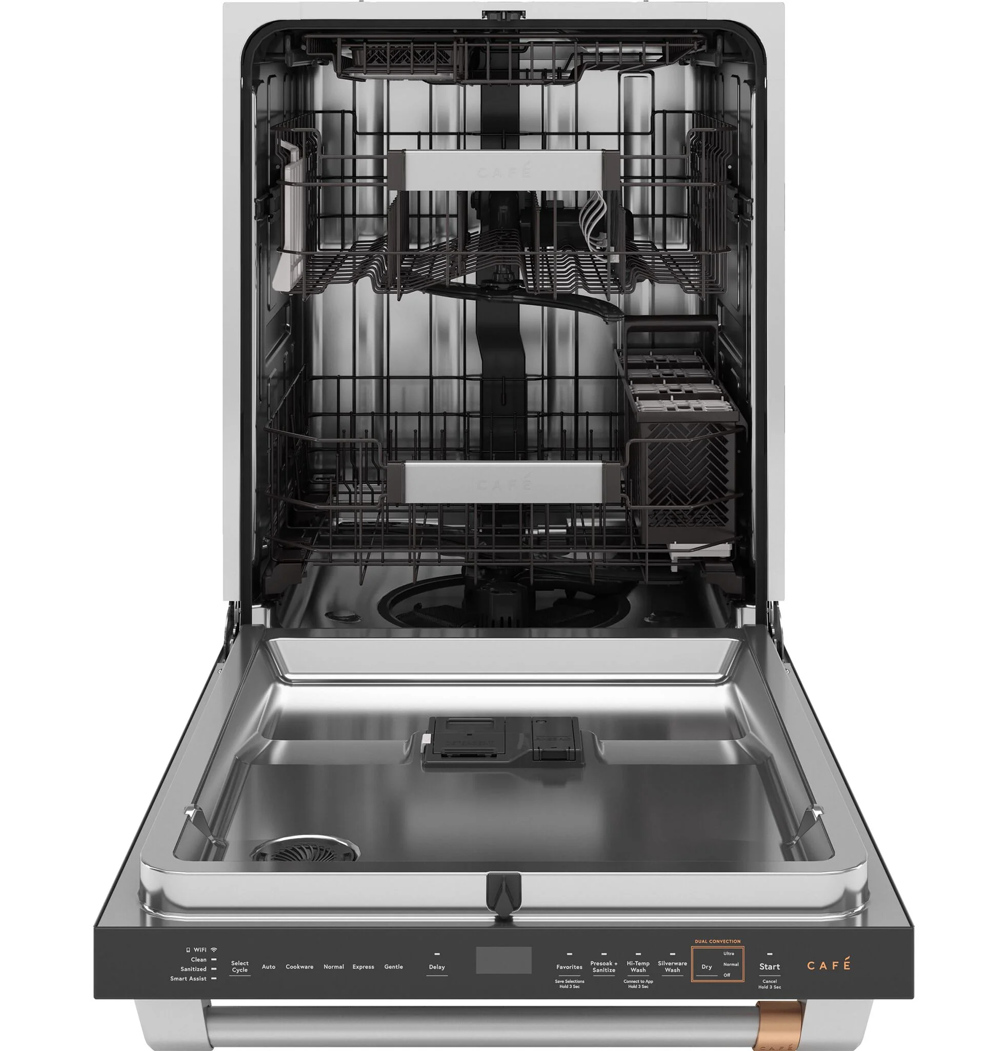 Café Stainless Steel Kitchen Package with French Door Refrigerator, Electric Range & Built-In Dishwasher - Image 5
