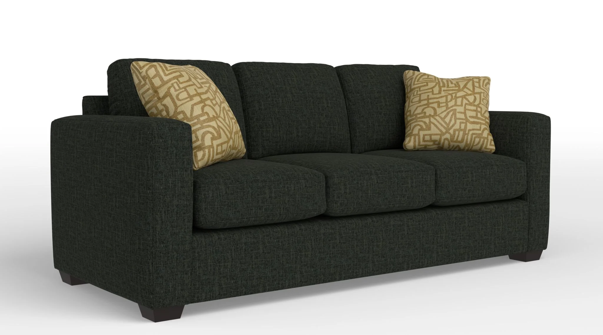 Caleb Queen Sofa Bed with Innerspring Mattress - Bondi Dark Grey