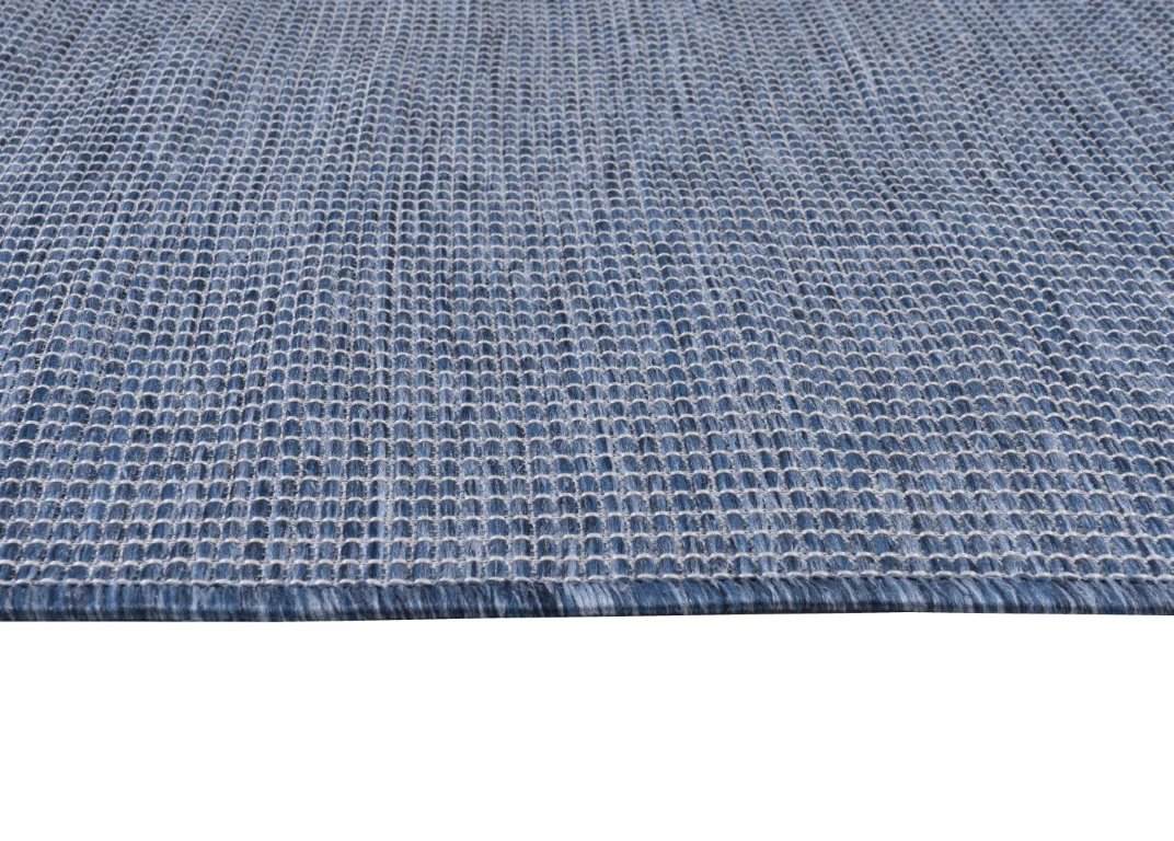 Calypso Crosshatch Outdoor Rug - 6' x 9' - Blue - Image 2