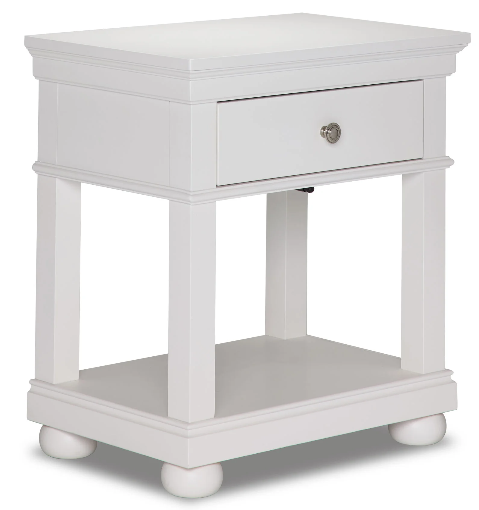 Canterbury Night Table - Natural White