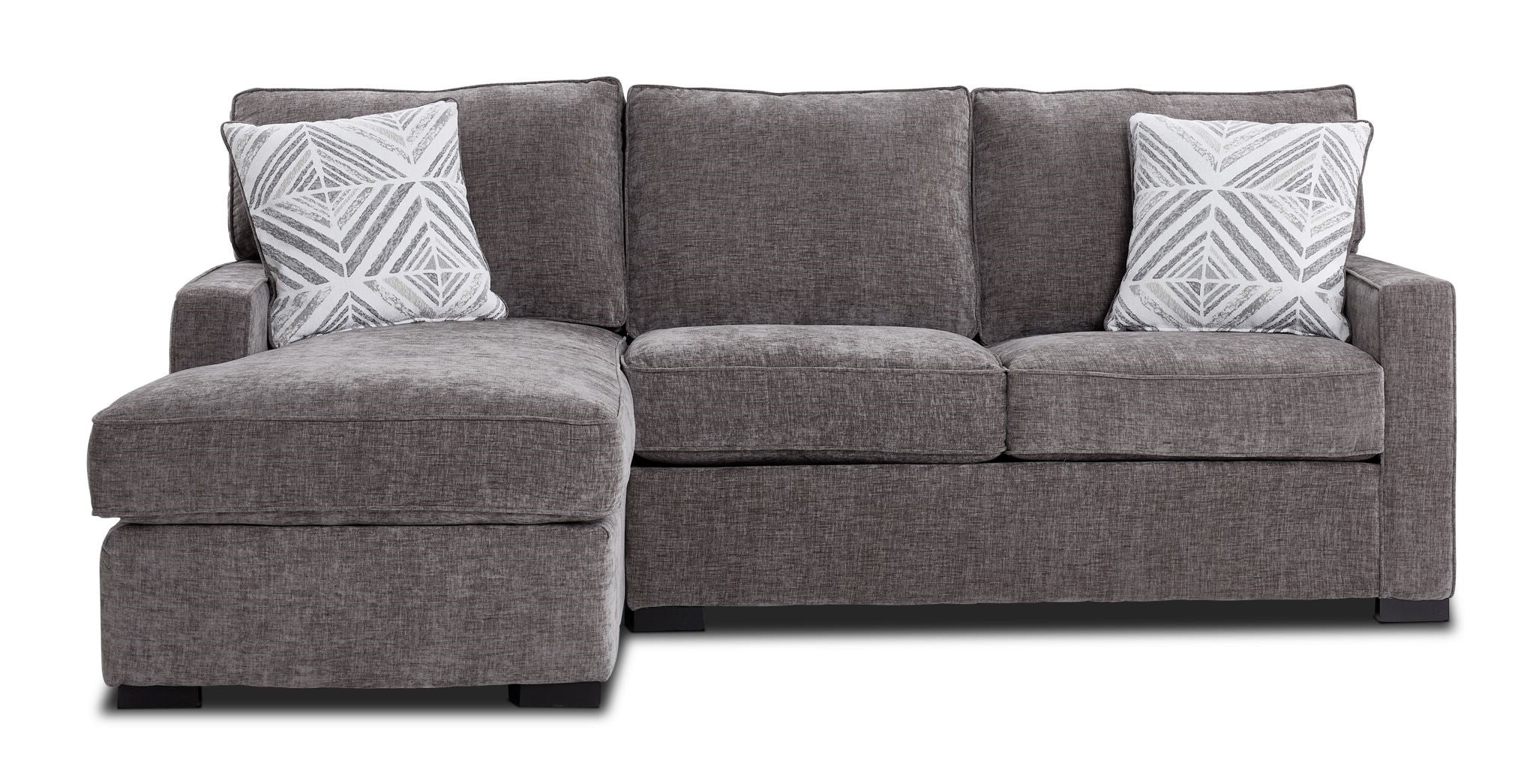 Charlotte 2-Piece Sectional with Left-Facing Chaise - Pewter - Image 4