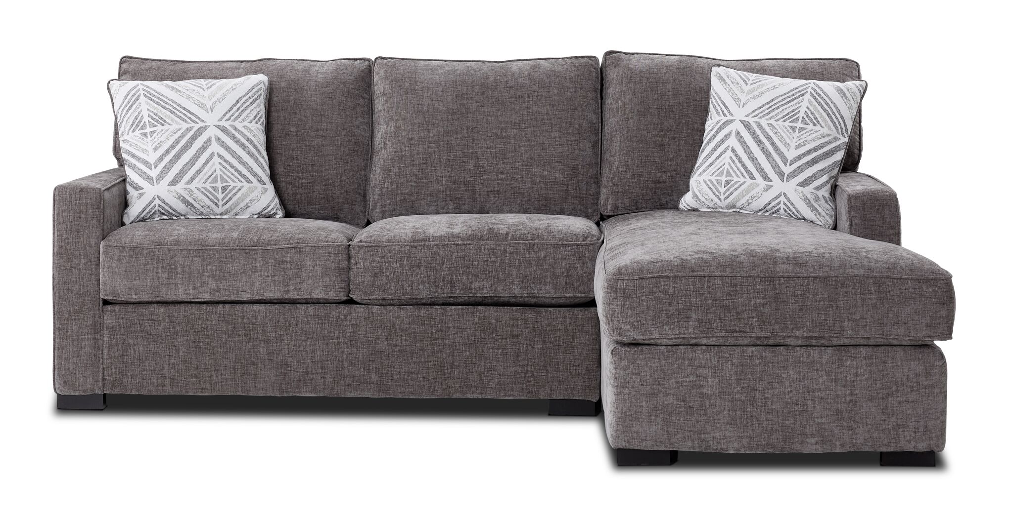 Charlotte 2-Piece Sectional with Right-Facing Chaise - Pewter - Image 4