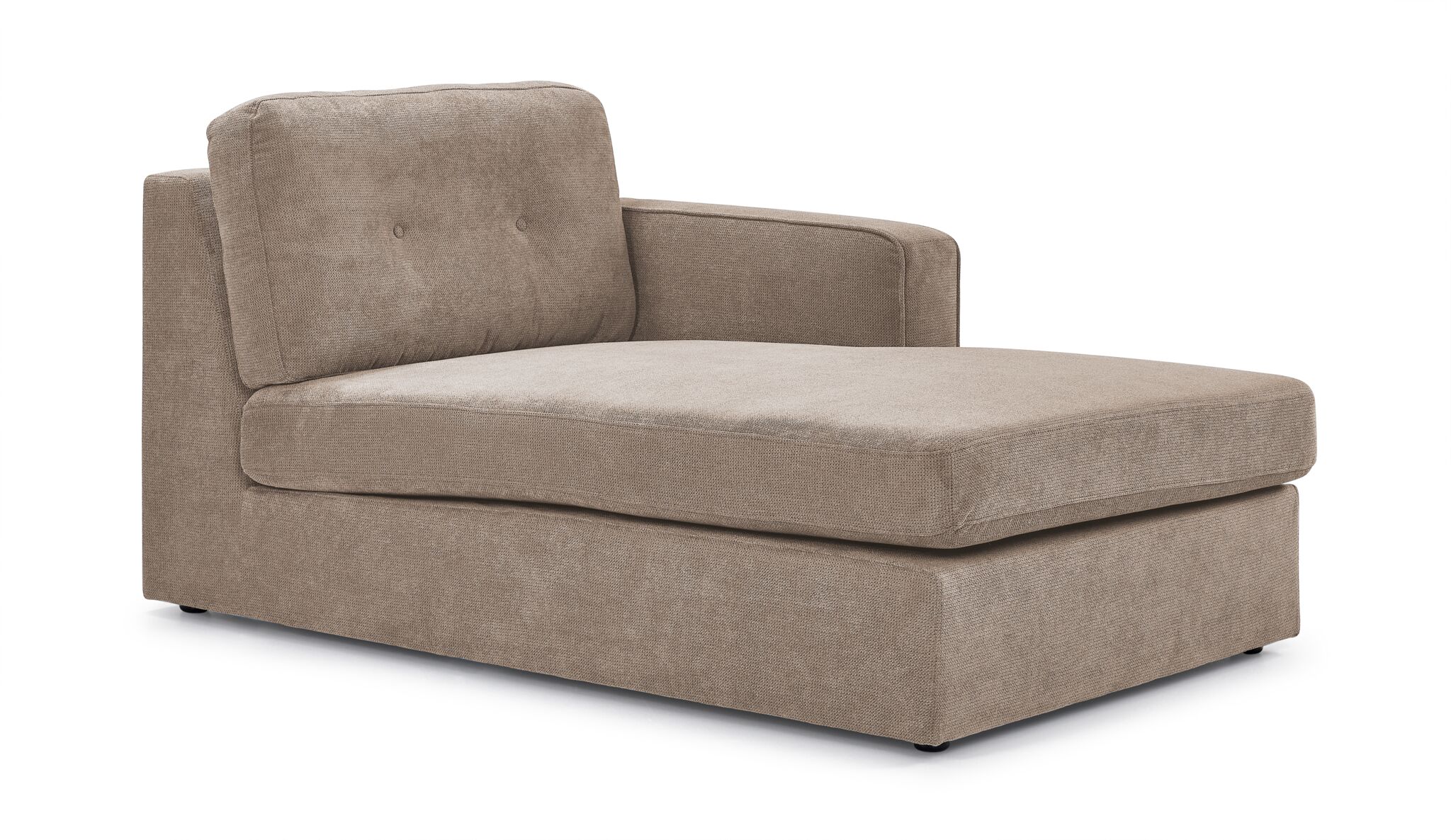 Feeling Connected - Connex 3-Piece Modular Sectional with Chaise and Drawer Console -Beige - Image 5