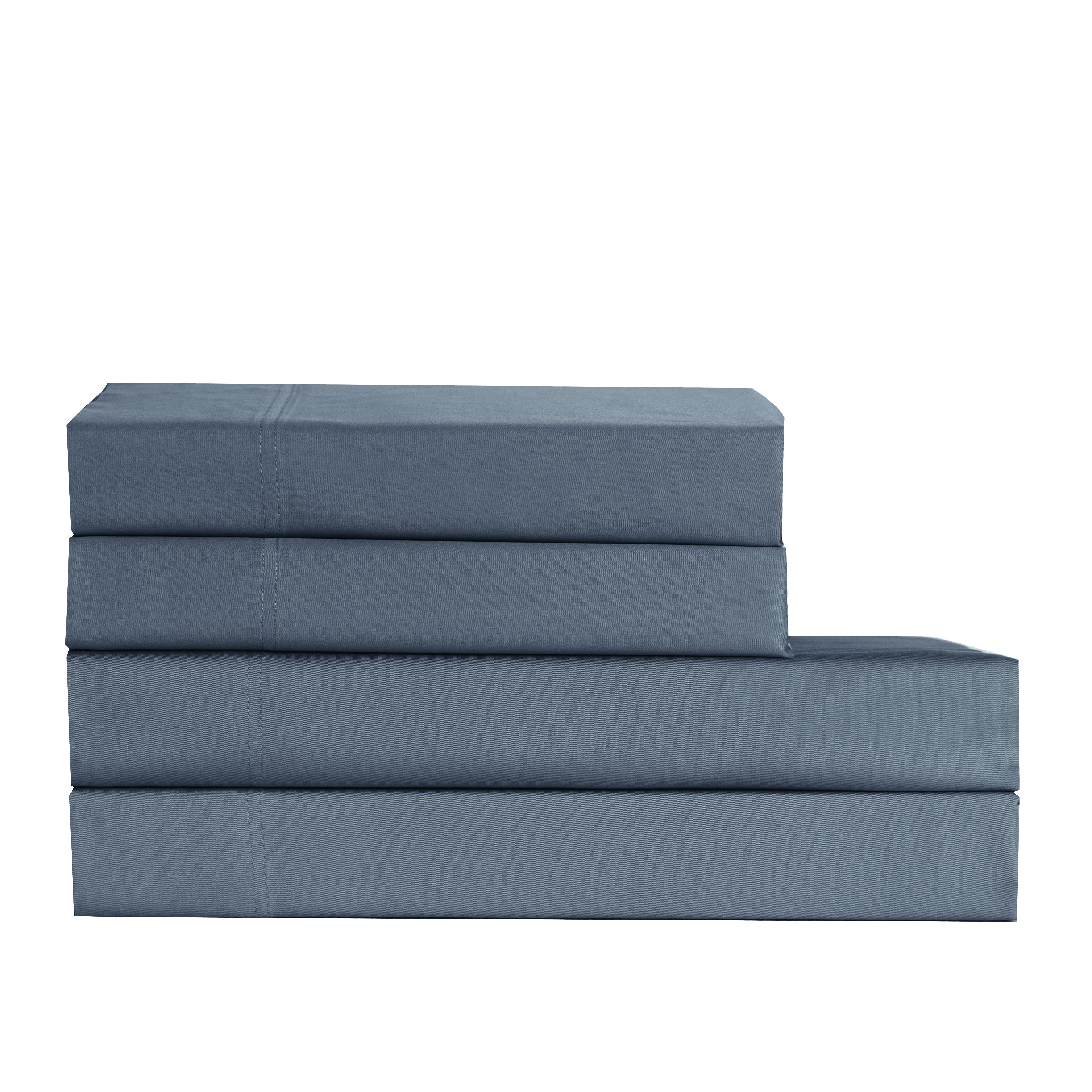 Cotton House King Bamboo Sheet Set - Indigo Blue - Image 2