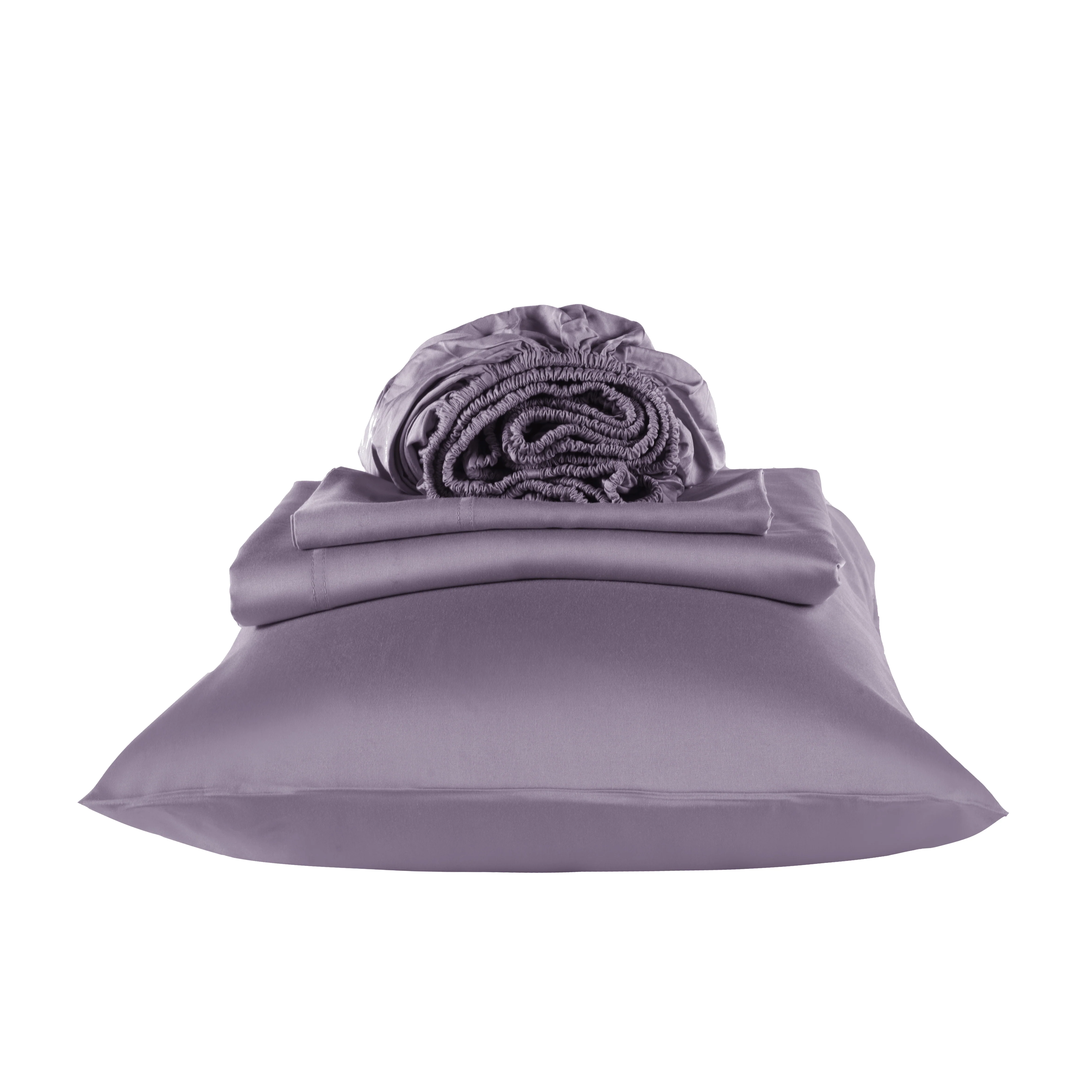 Cotton House King Bamboo Sheet Set - Purple Ash - Image 3