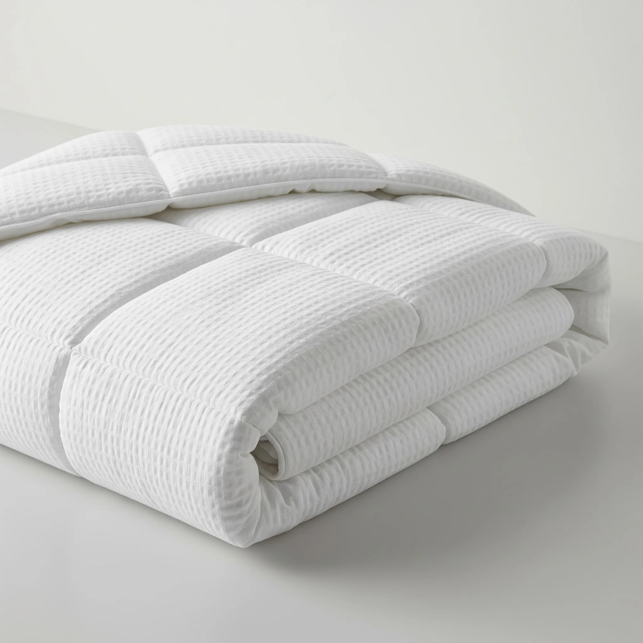 Cotton House Seersucker Full Duvet - White - Image 3