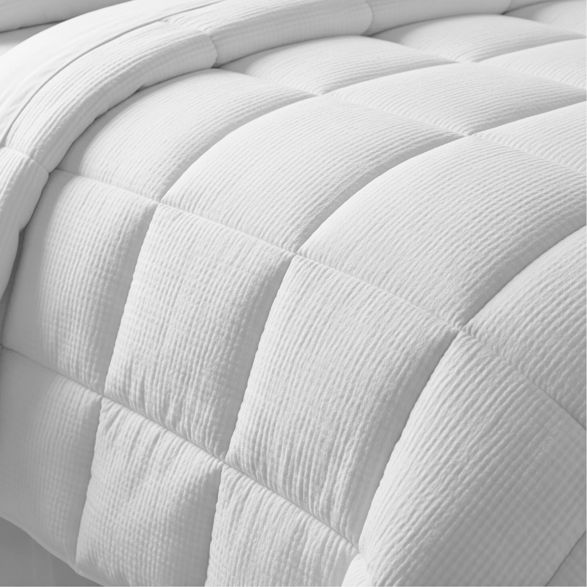 Cotton House Seersucker Queen Duvet - White - Image 3
