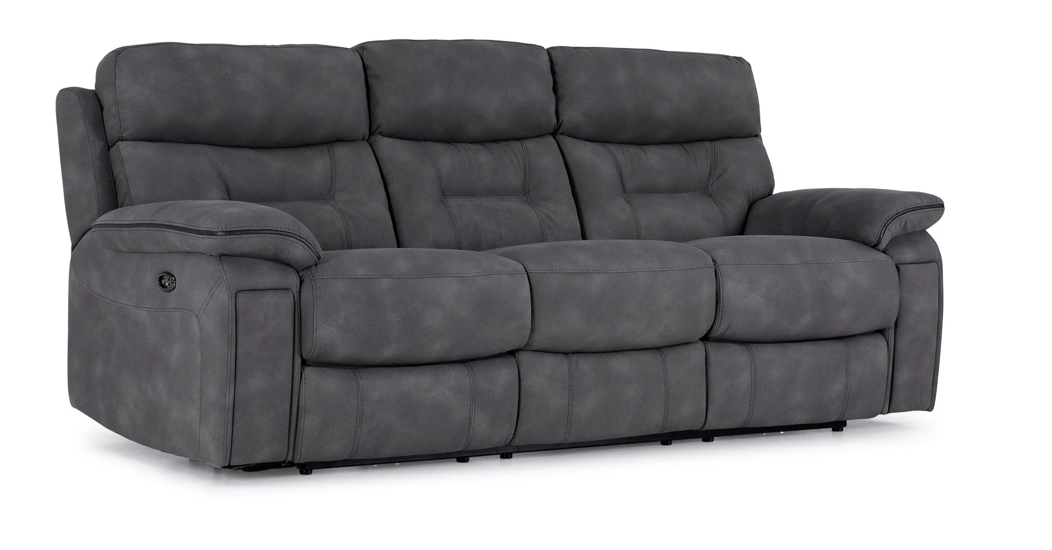 Dawson Power Reclining Sofa, Loveseat and Chair Set - Graphite - Image 2
