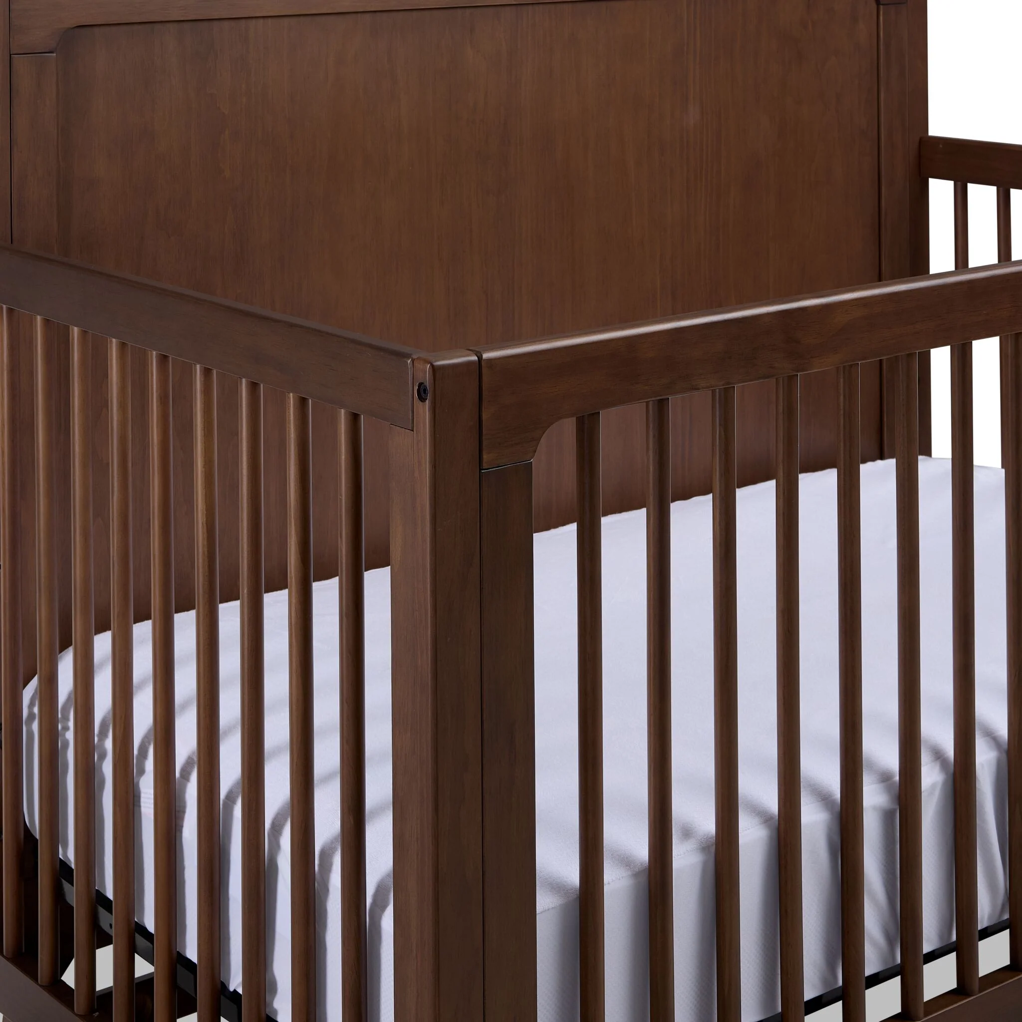 Delta Children Spencer 6-in-1 Convertible Crib - Teak Brown - Image 3