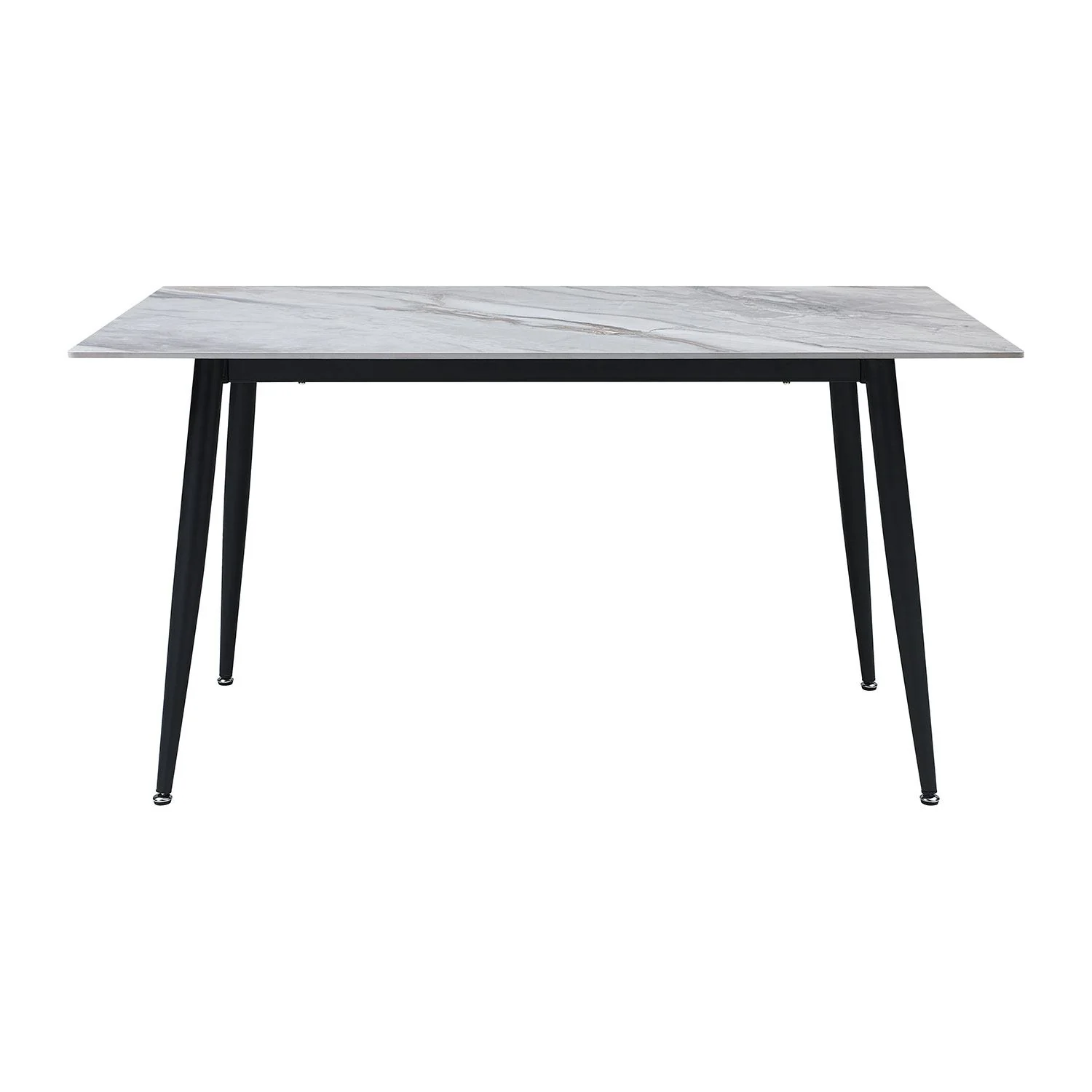 Emberly 7-Piece Sintered Dining Set - Beige, Black - Image 4
