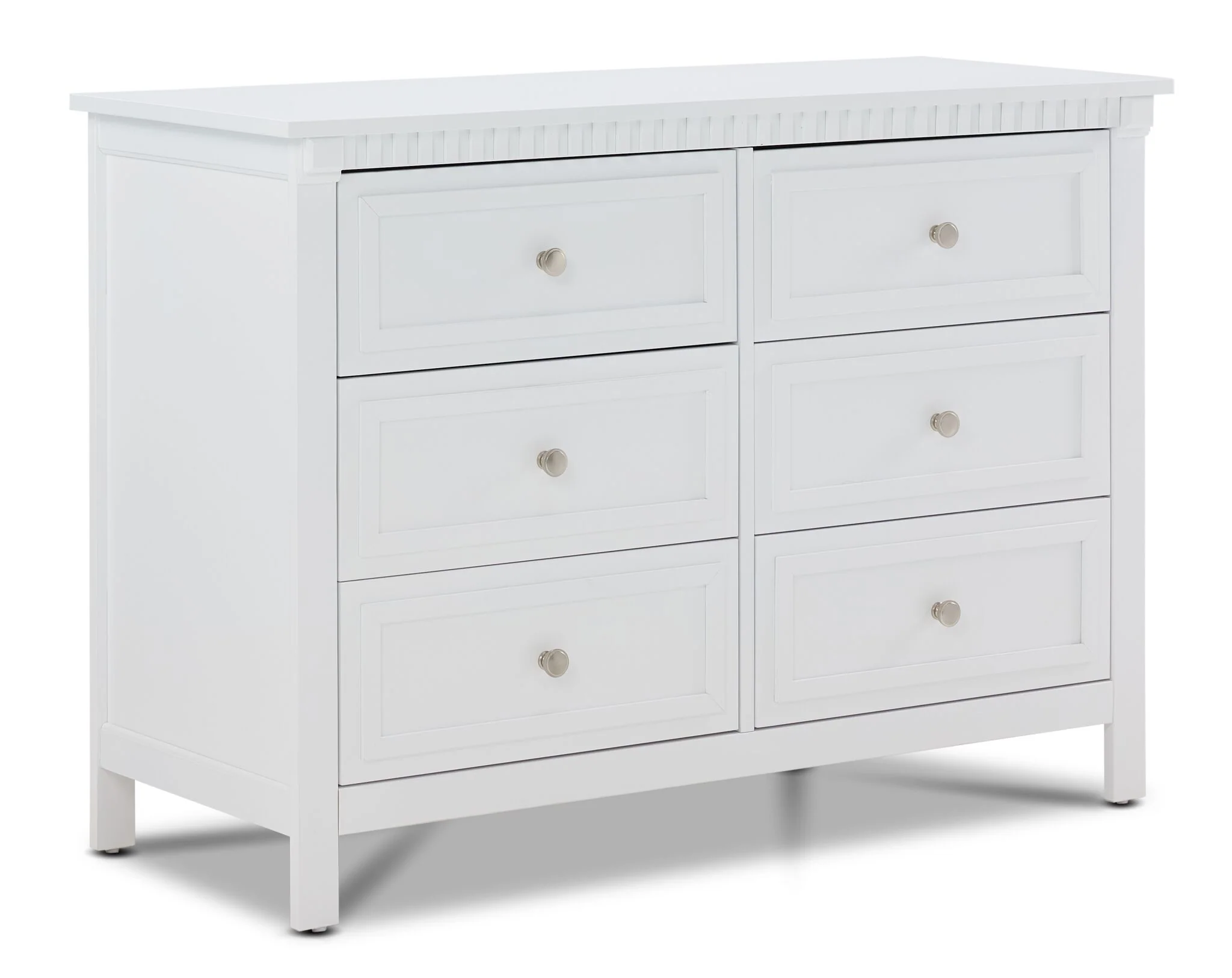 Emery 6-Drawer Dresser - White