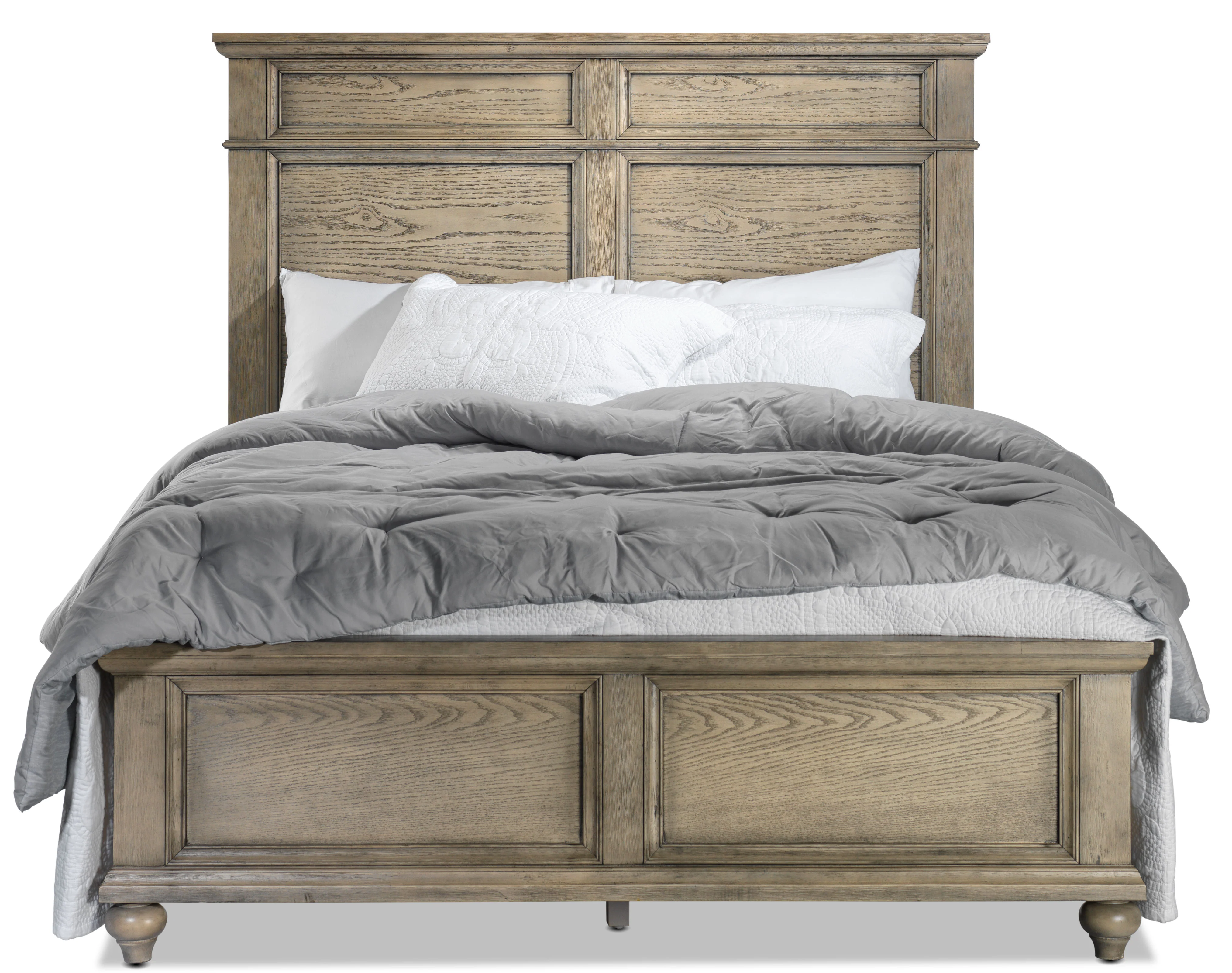 Emma 3-Piece King Bed - Oak - Image 2
