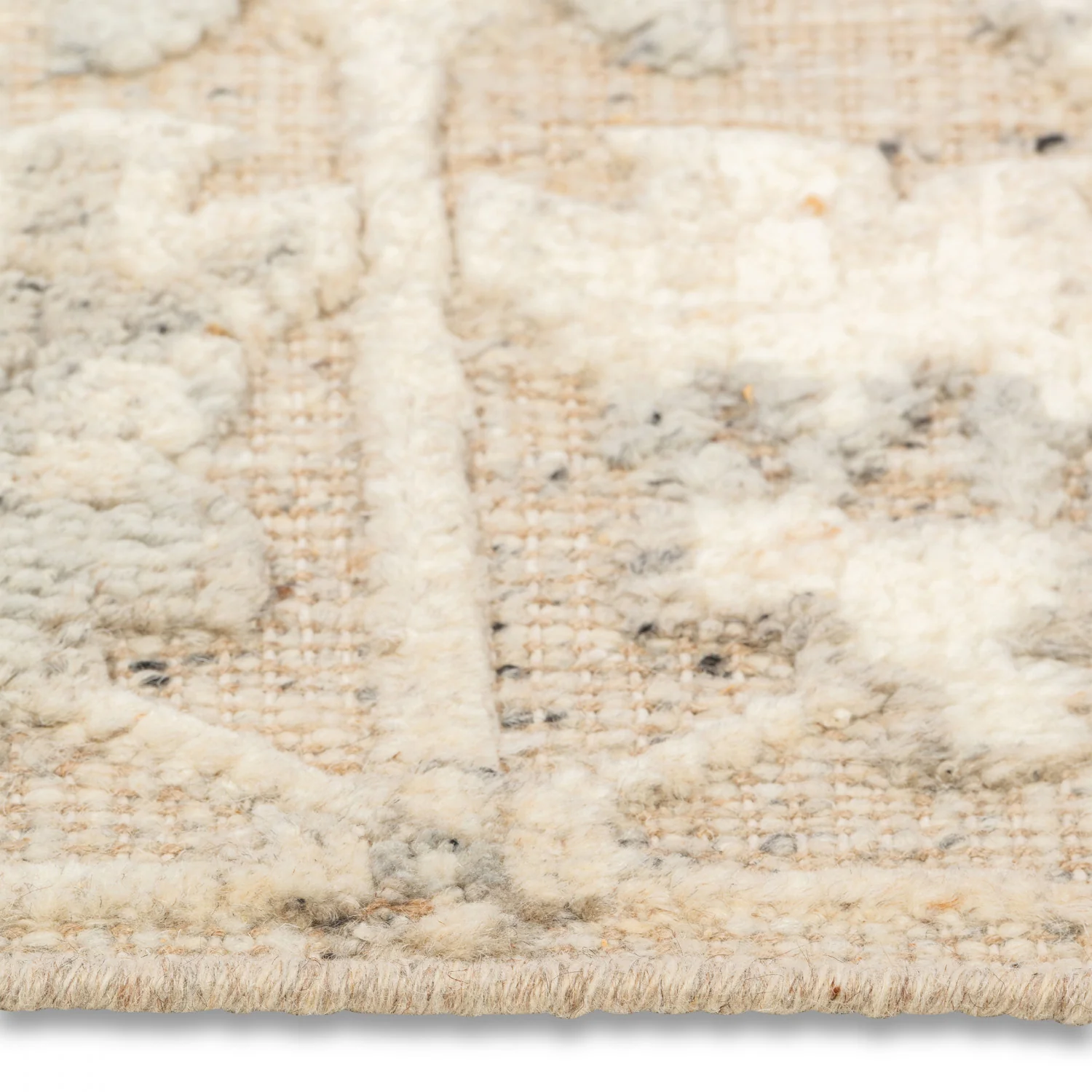 Ethos Hand-Knotted Rug - 9' x 12' - Grey/ Beige - Image 2