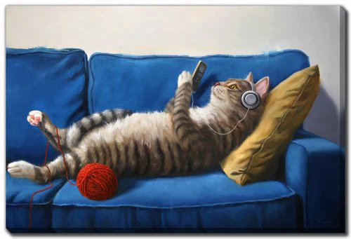 Feline Fine Wall Art - Multi-Colour - 16 X 20