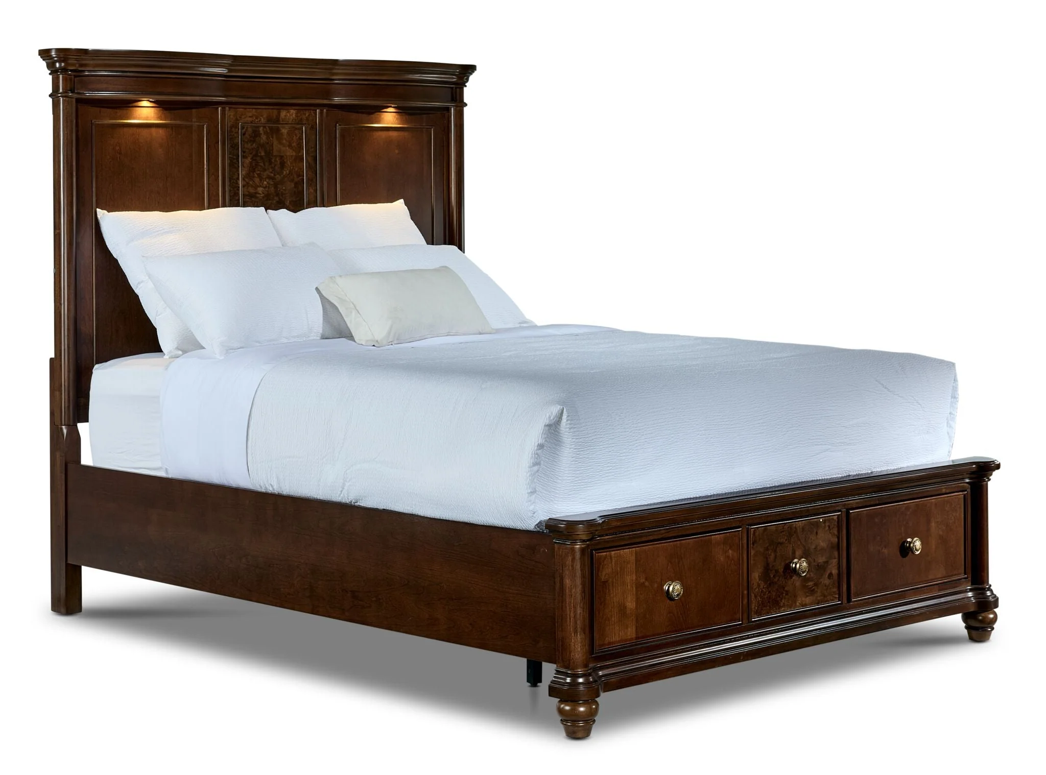 Florence 3 - Piece Queen Storage Bed - Brown - Image 3
