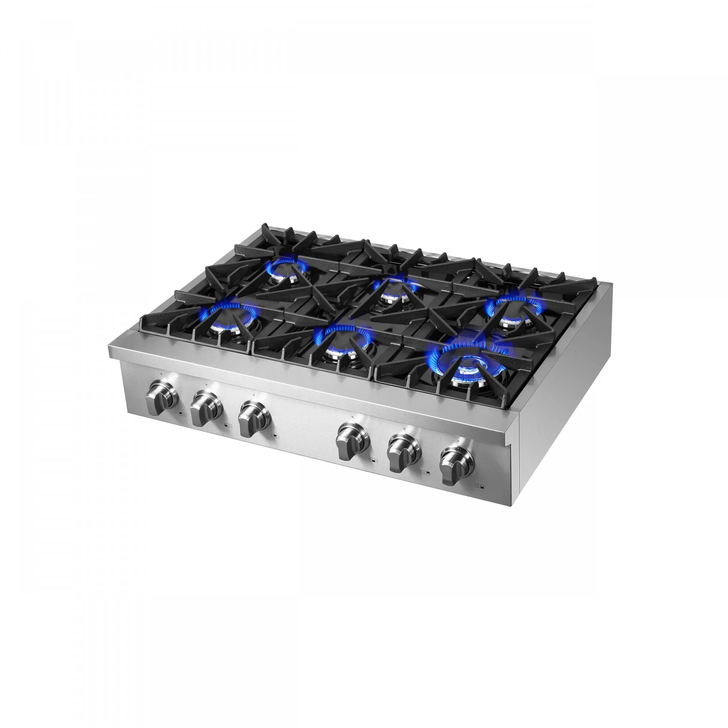 Forno Cossato Stainless Steel 36" Pro-style Gas Cooktop - FCTGS5737-36