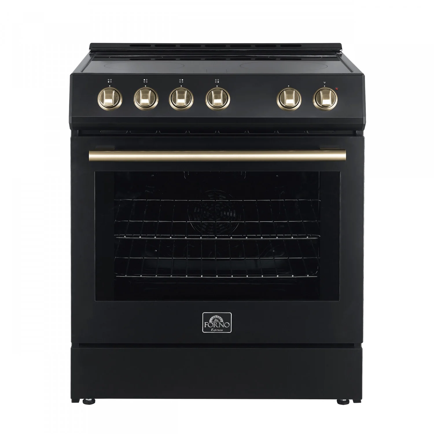 Forno Leonardo Black Slide-in Electric Range (5.0 Cu. Ft.) - FFSEL6022-30BLK