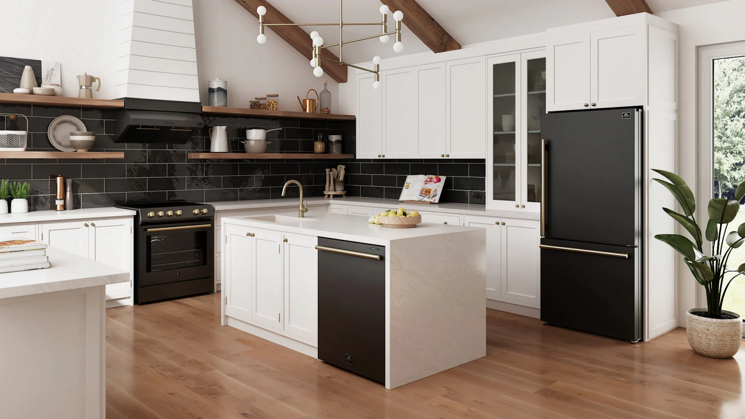 Forno Leonardo Black Slide-in Electric Range (5.0 Cu. Ft.) - FFSEL6022-30BLK - Image 17