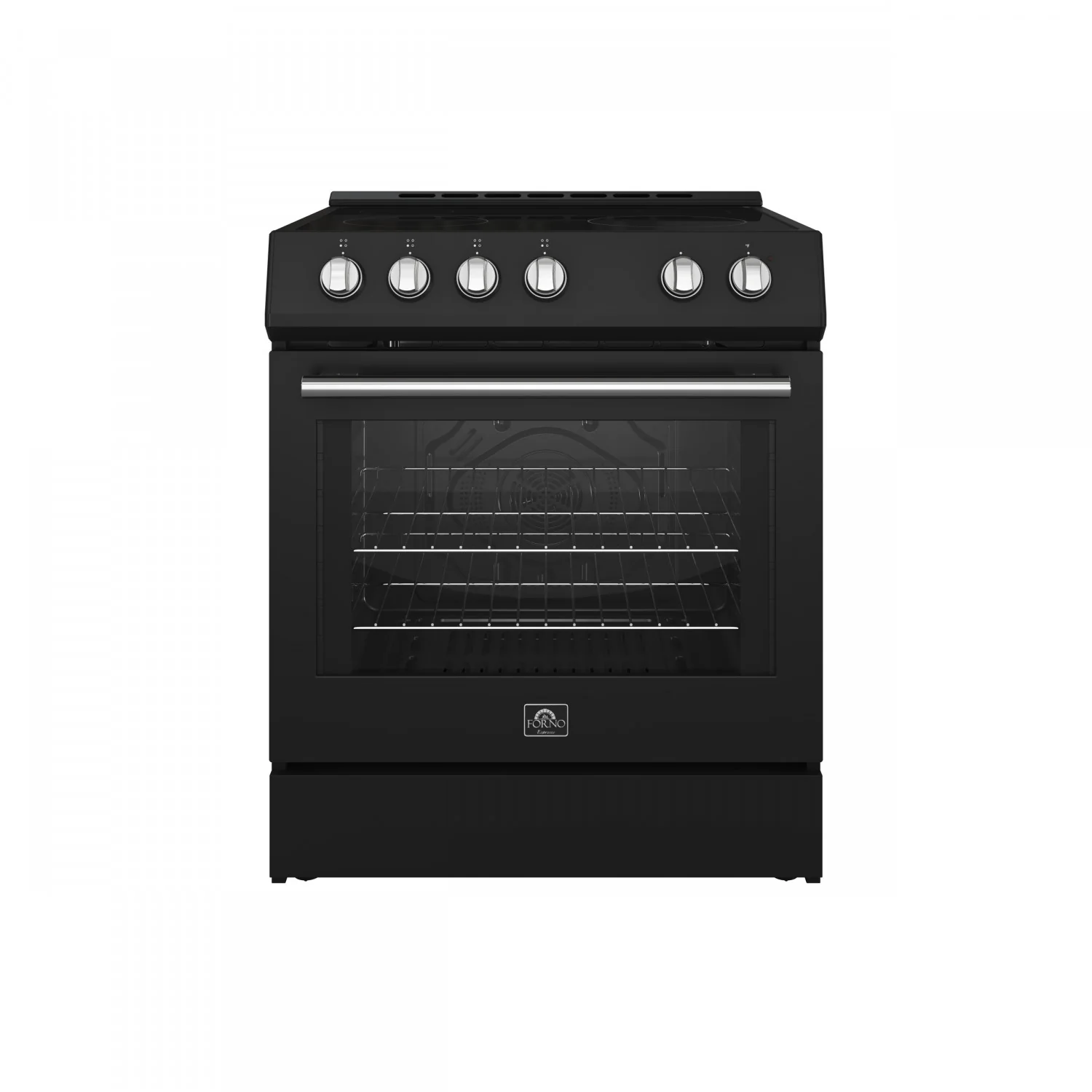 Forno Leonardo Black Slide-in Electric Range (5.0 Cu. Ft.) - FFSEL6022-30BLK - Image 2