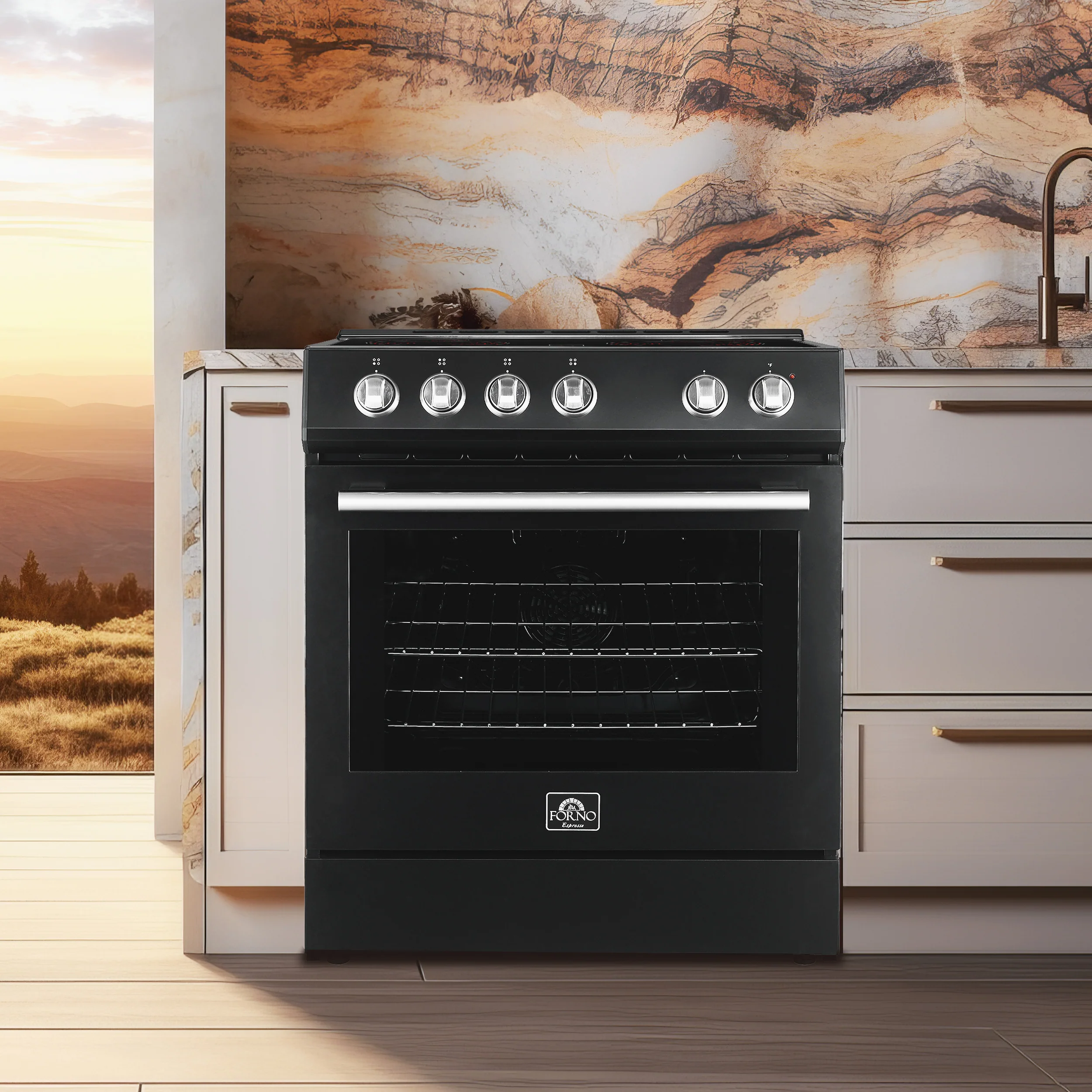 Forno Premium Black Kitchen Package with Range and Range Hood - FBDL-002-02CA - Image 3