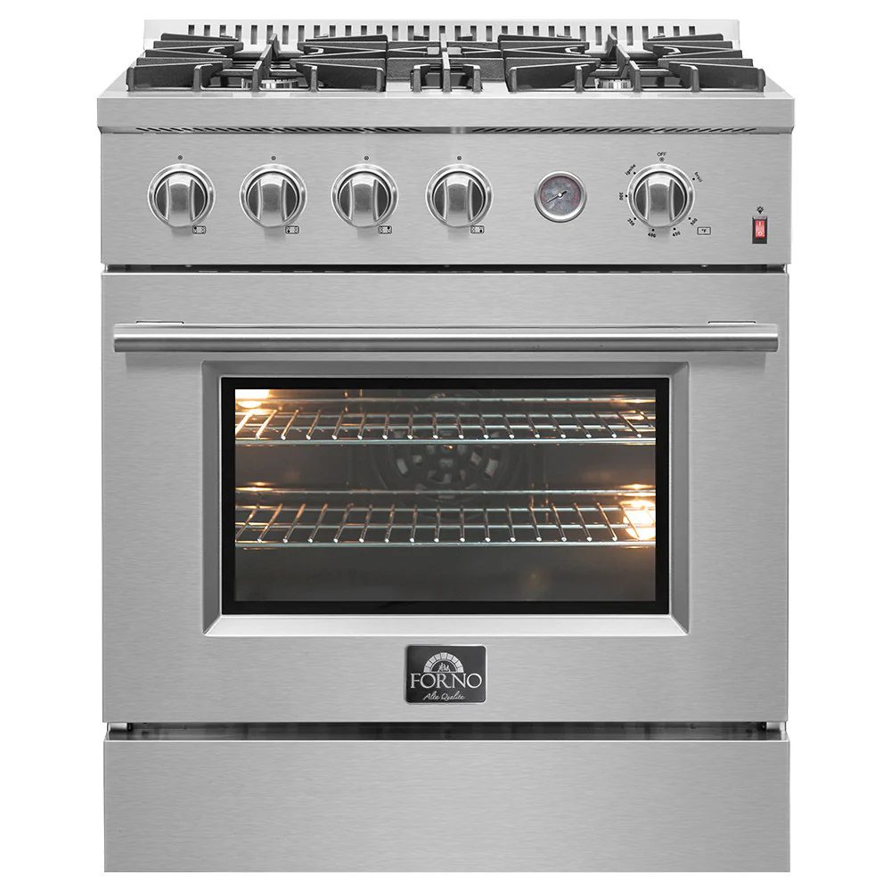 Forno Premium Stainless Steel Kitchen Package with French Door Refrigerator and Gas Range - FBDL-021-02CAUS - Image 2